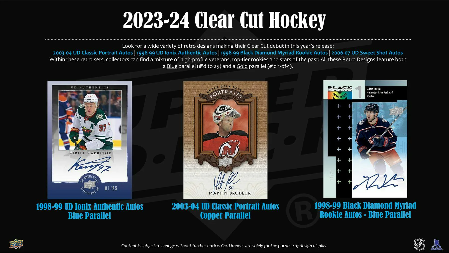 2023-24 Upper Deck Clear Cut Hockey Hobby Box - Image 5