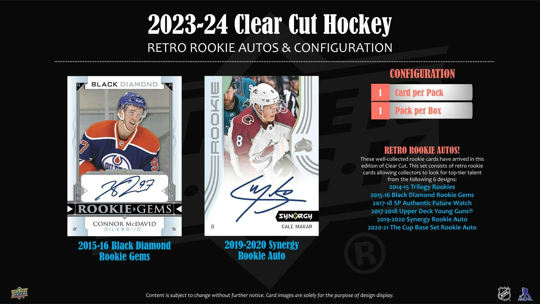 2023-24 Upper Deck Clear Cut Hockey Hobby Box - Image 6