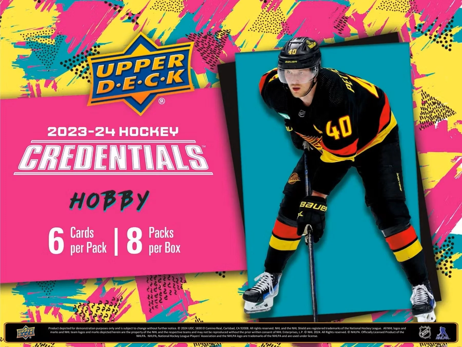 2023-24 Upper Deck Credentials Hockey Hobby Box - Image 3