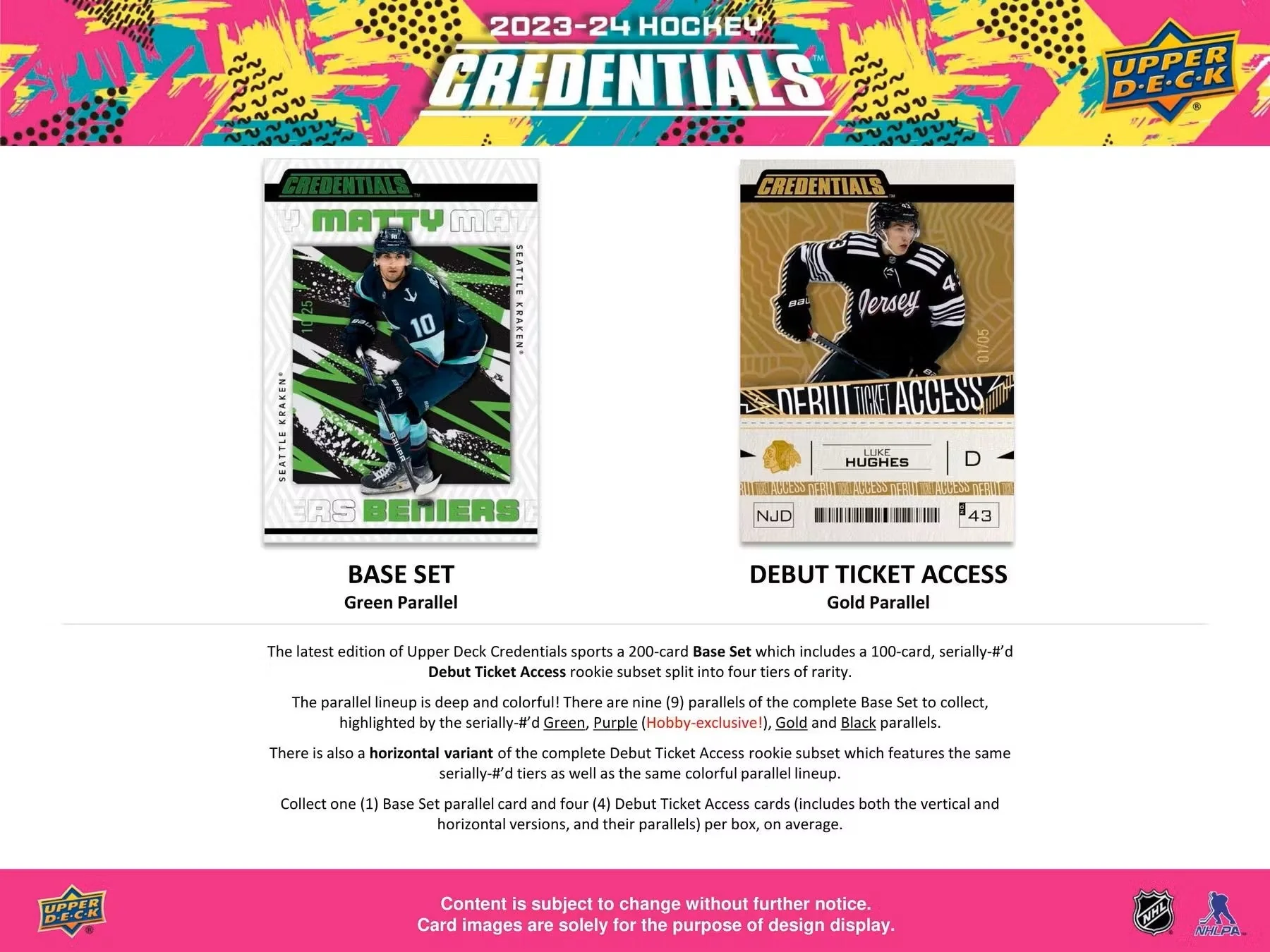 2023-24 Upper Deck Credentials Hockey Hobby Box - Image 4