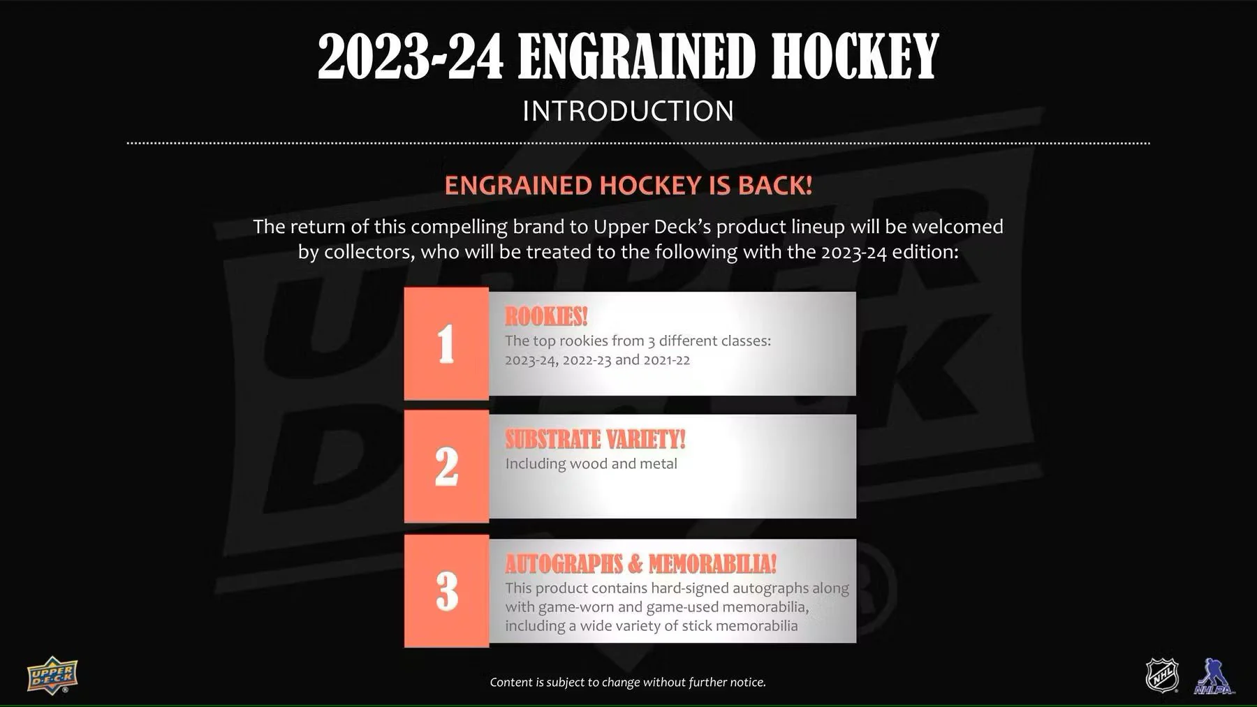 2023-24 Upper Deck Engrained Hockey Hobby Box - Image 4
