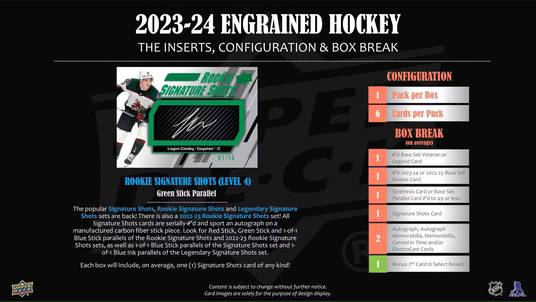 2023-24 Upper Deck Engrained Hockey Hobby Box - Image 8