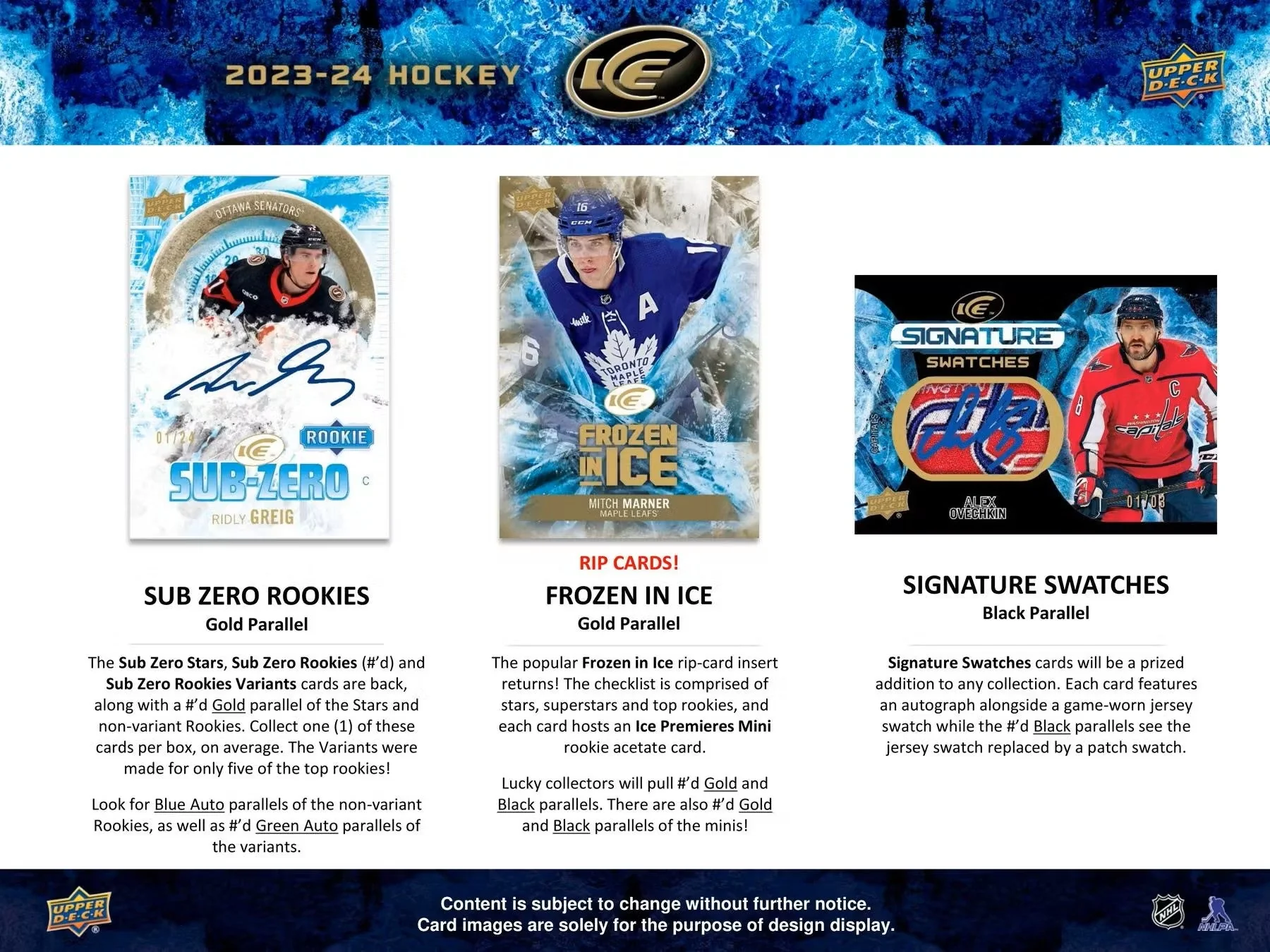 2023/24 Upper Deck Ice Hockey Hobby Box - Image 5