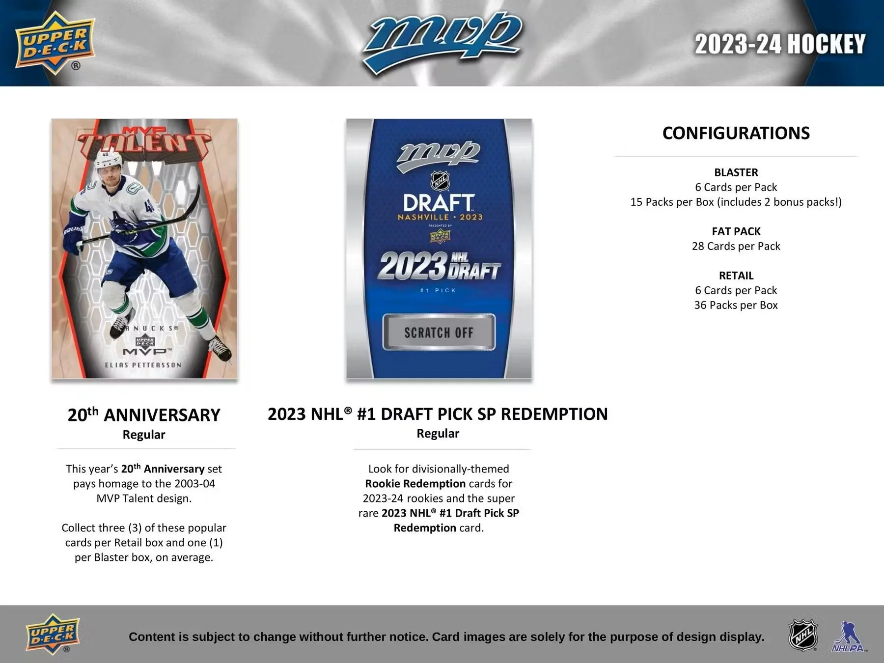 2023/24 Upper Deck MVP Hockey Retail 36-Pack Box | Columbia Sports Cards - Image 6
