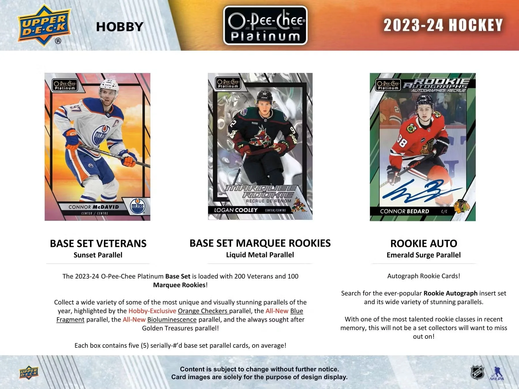2023-24 Upper Deck O-Pee-Chee Platinum Hockey Hobby Box - Image 4