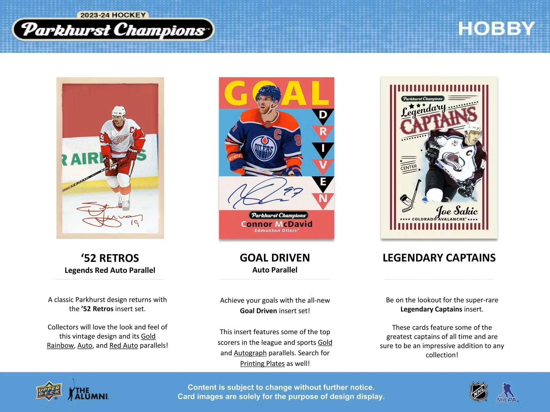 2023-24 Upper Deck Parkhurst Champions Hockey Hobby Box | Columbia Sports Cards - Image 5
