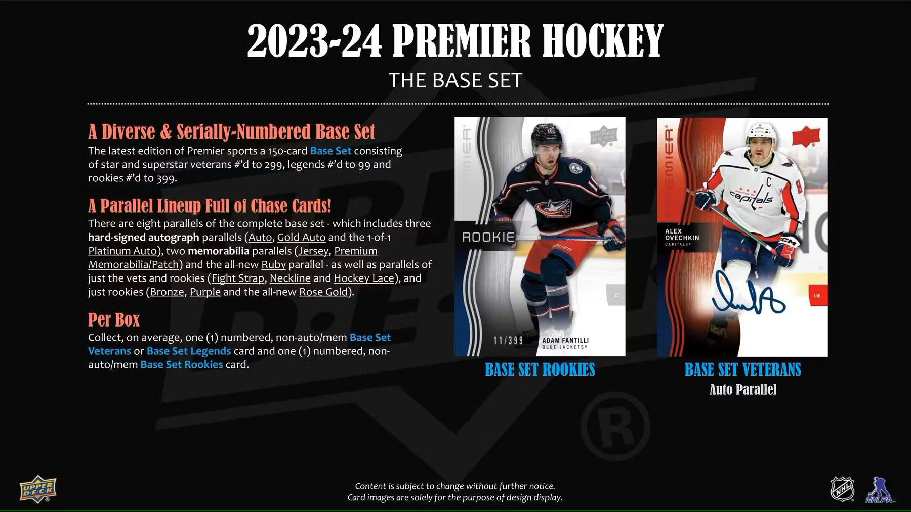 2023-24 Upper Deck Premier Hockey Hobby Box - Image 3