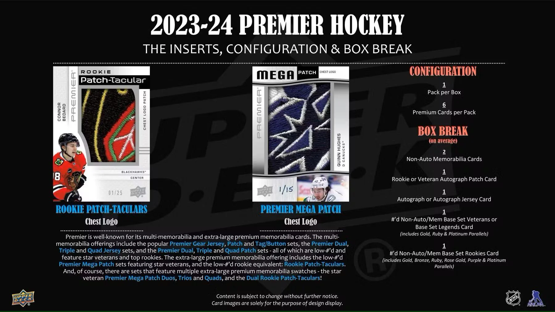 2023-24 Upper Deck Premier Hockey Hobby Box - Image 6