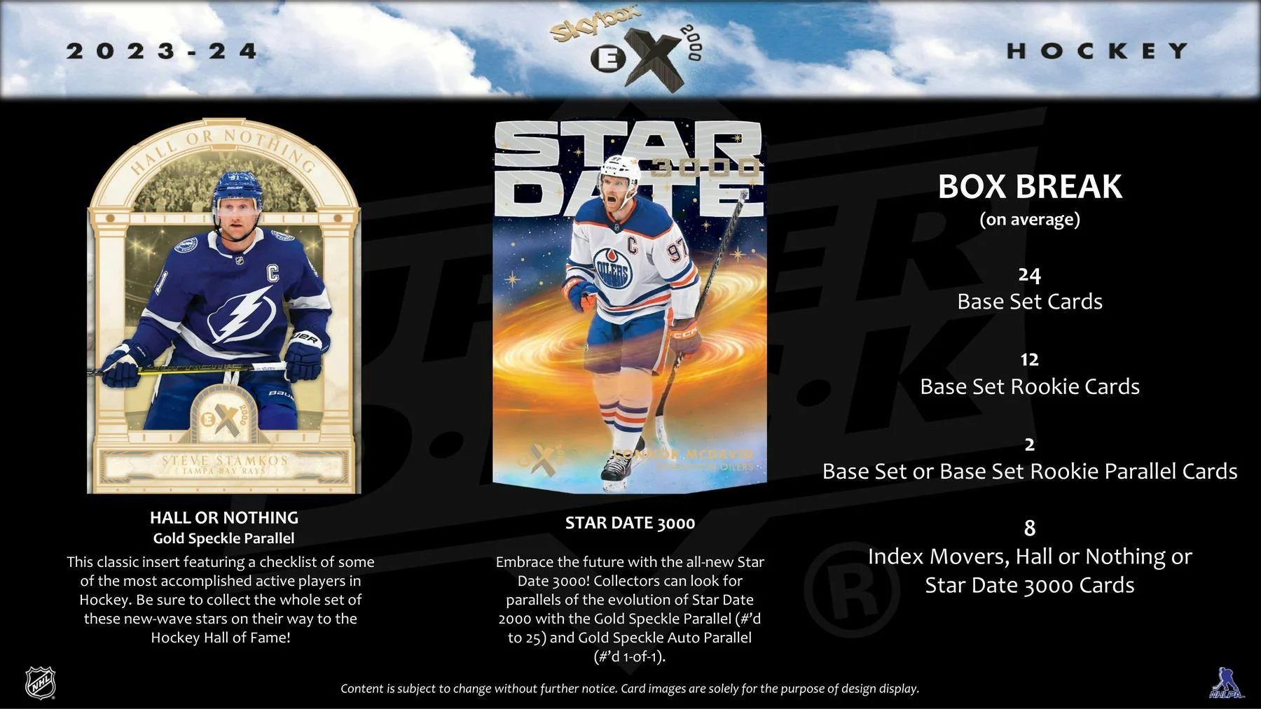 2023-24 Upper Deck Skybox E-X 2000 Hockey Hobby Box - Image 7