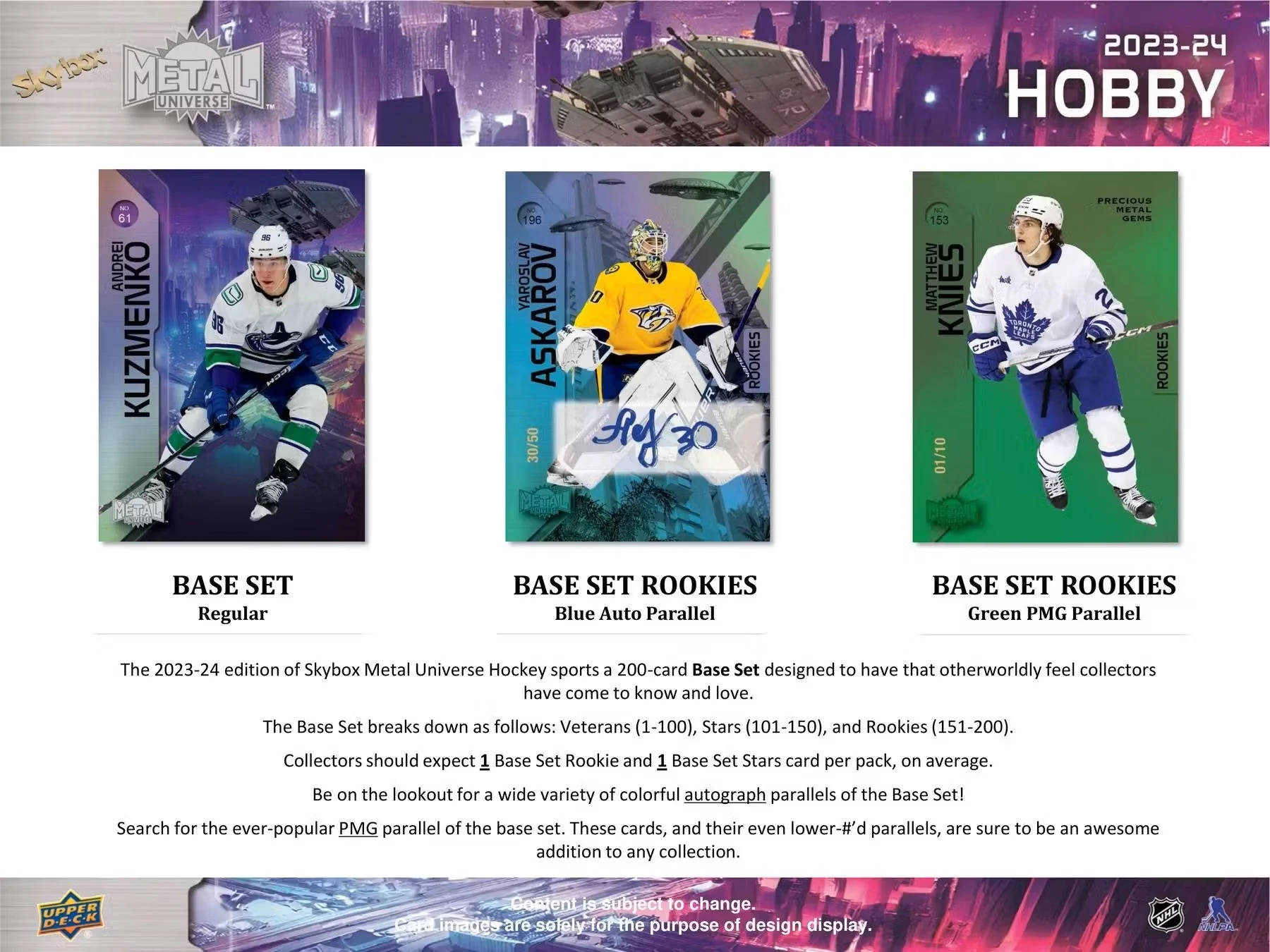 2023/24 Upper Deck Skybox Metal Universe Hockey Hobby Box | Columbia Sports Cards - Image 4