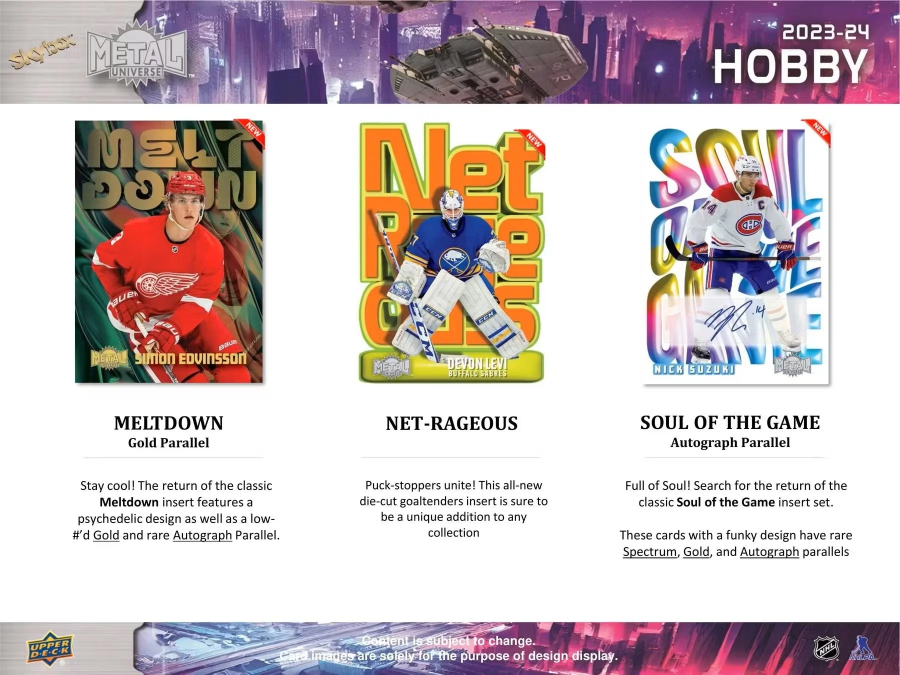 2023/24 Upper Deck Skybox Metal Universe Hockey Hobby Box | Columbia Sports Cards - Image 5