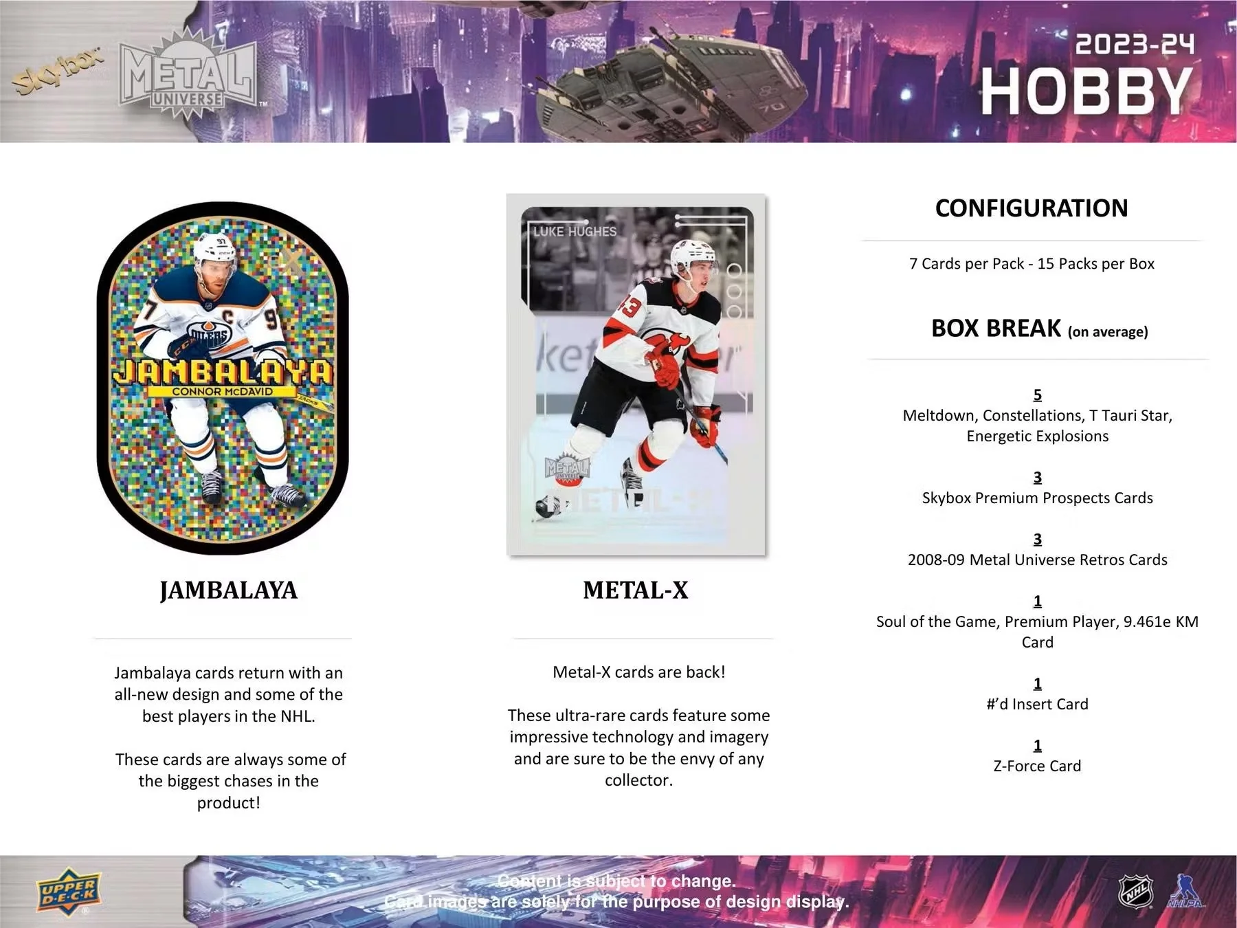 2023/24 Upper Deck Skybox Metal Universe Hockey Hobby Box | Columbia Sports Cards - Image 7