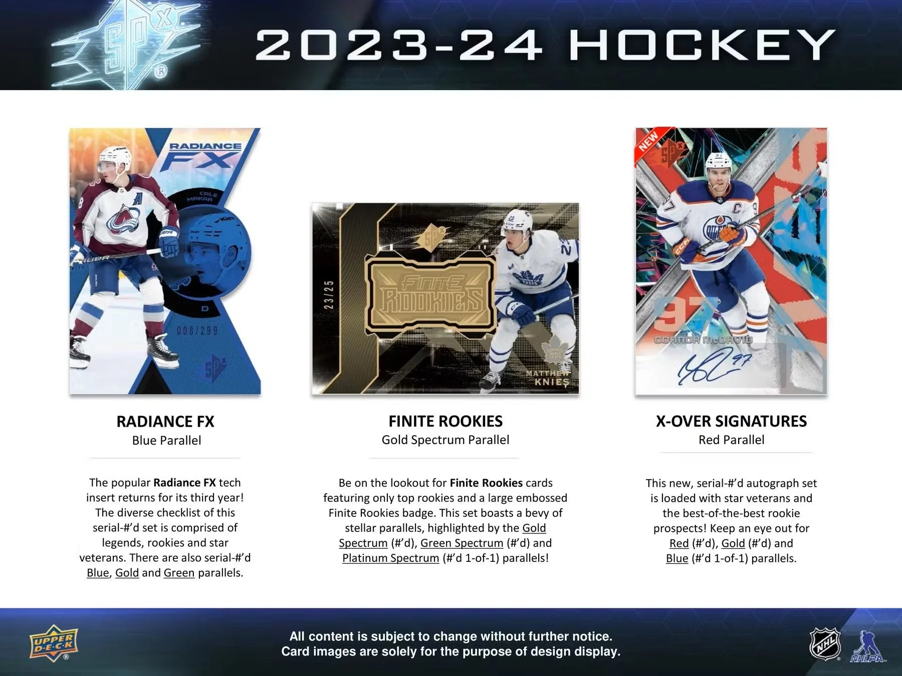 2023/24 Upper Deck SPx Hockey Hobby Box - Image 5
