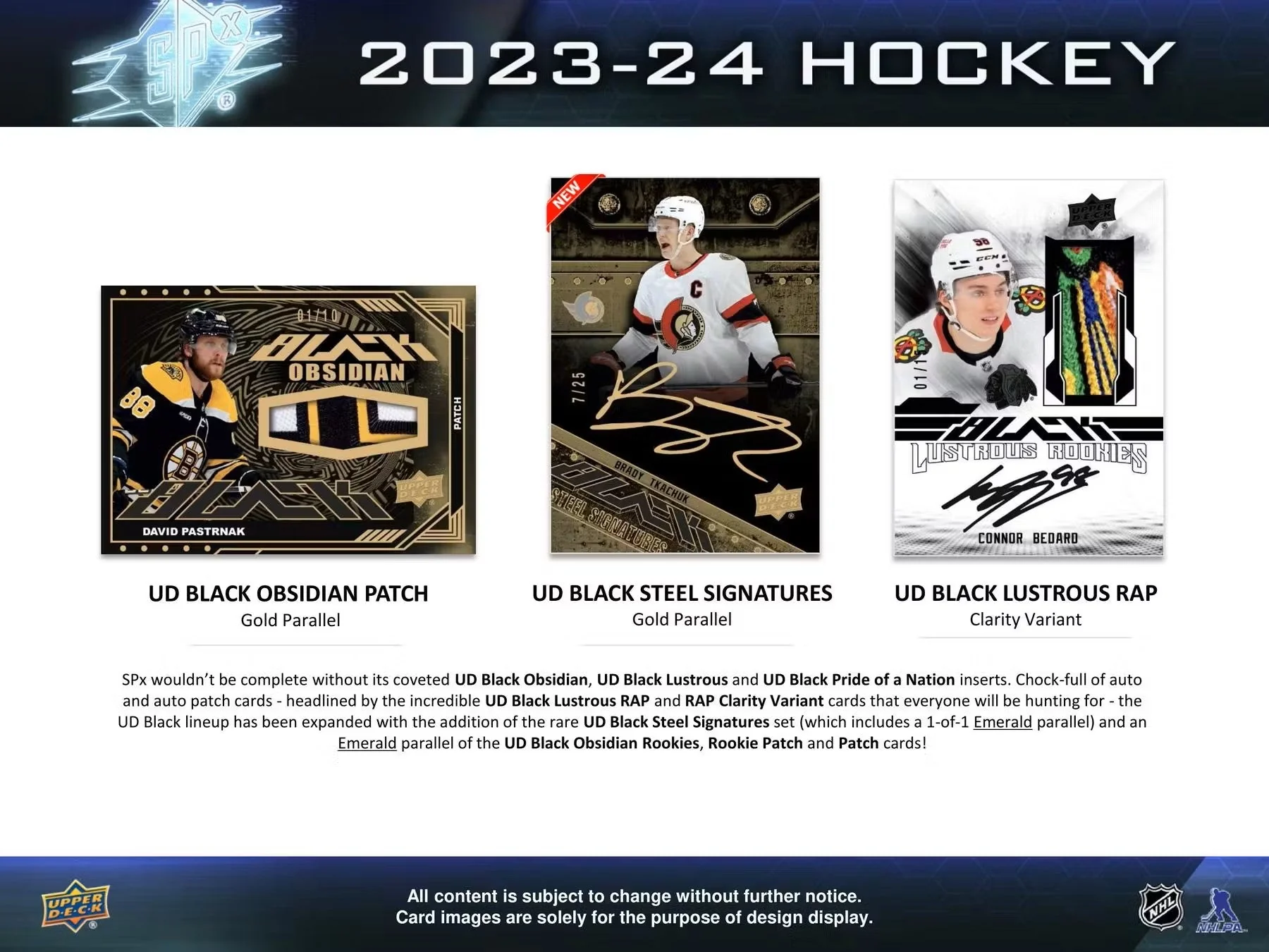 2023/24 Upper Deck SPx Hockey Hobby Box - Image 6