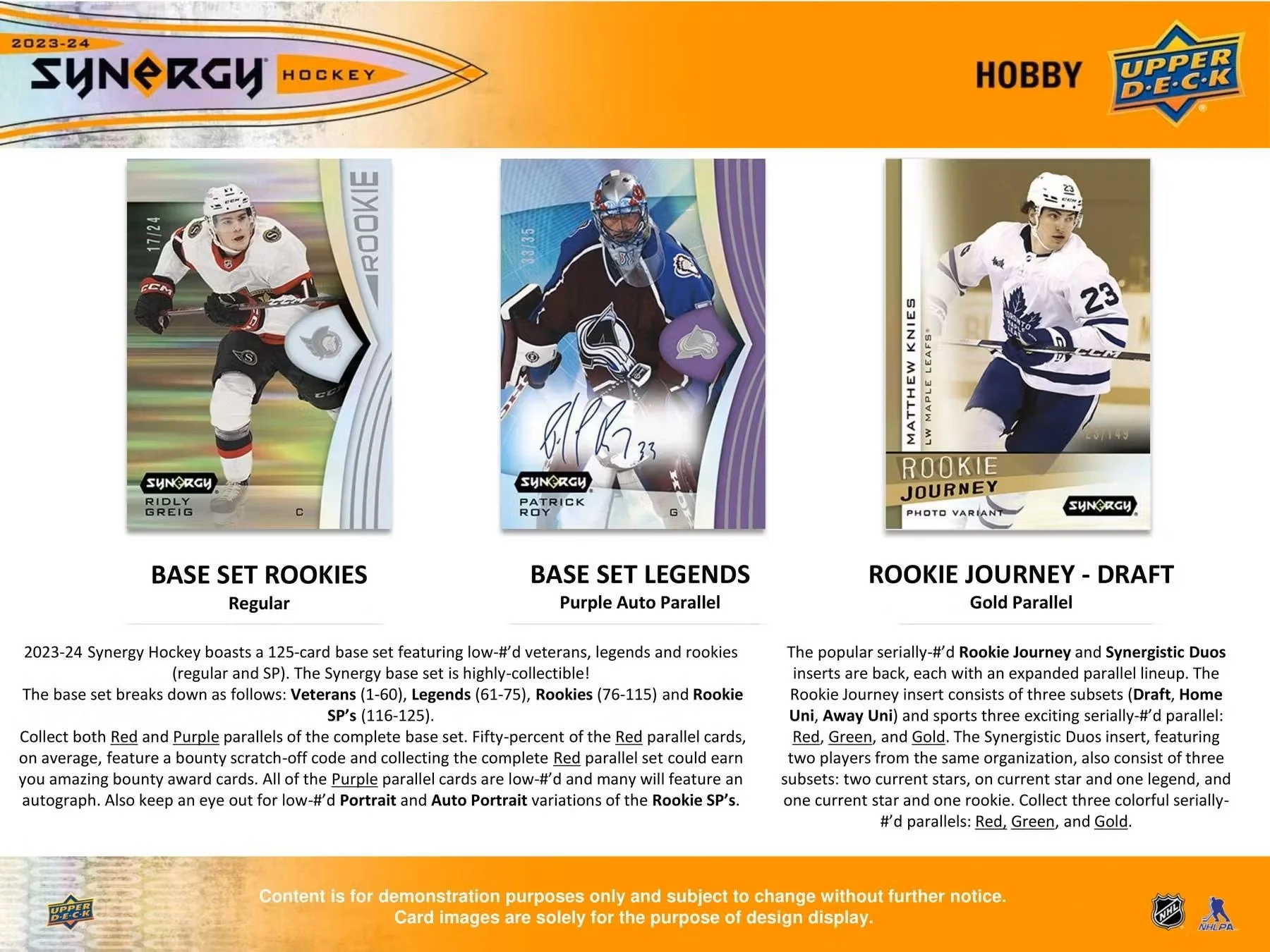 2023-24 Upper Deck Synergy Hockey Hobby Box | Columbia Sports Cards - Image 4