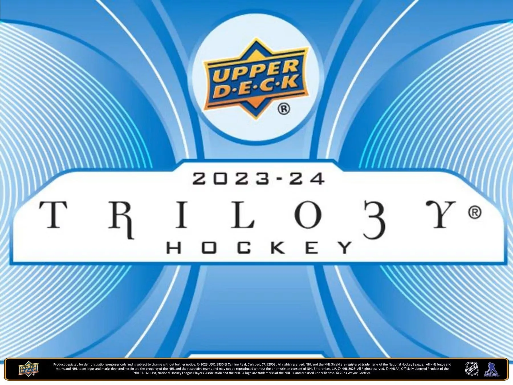 2023-24 Upper Deck Trilogy Hockey Hobby Box - Image 3