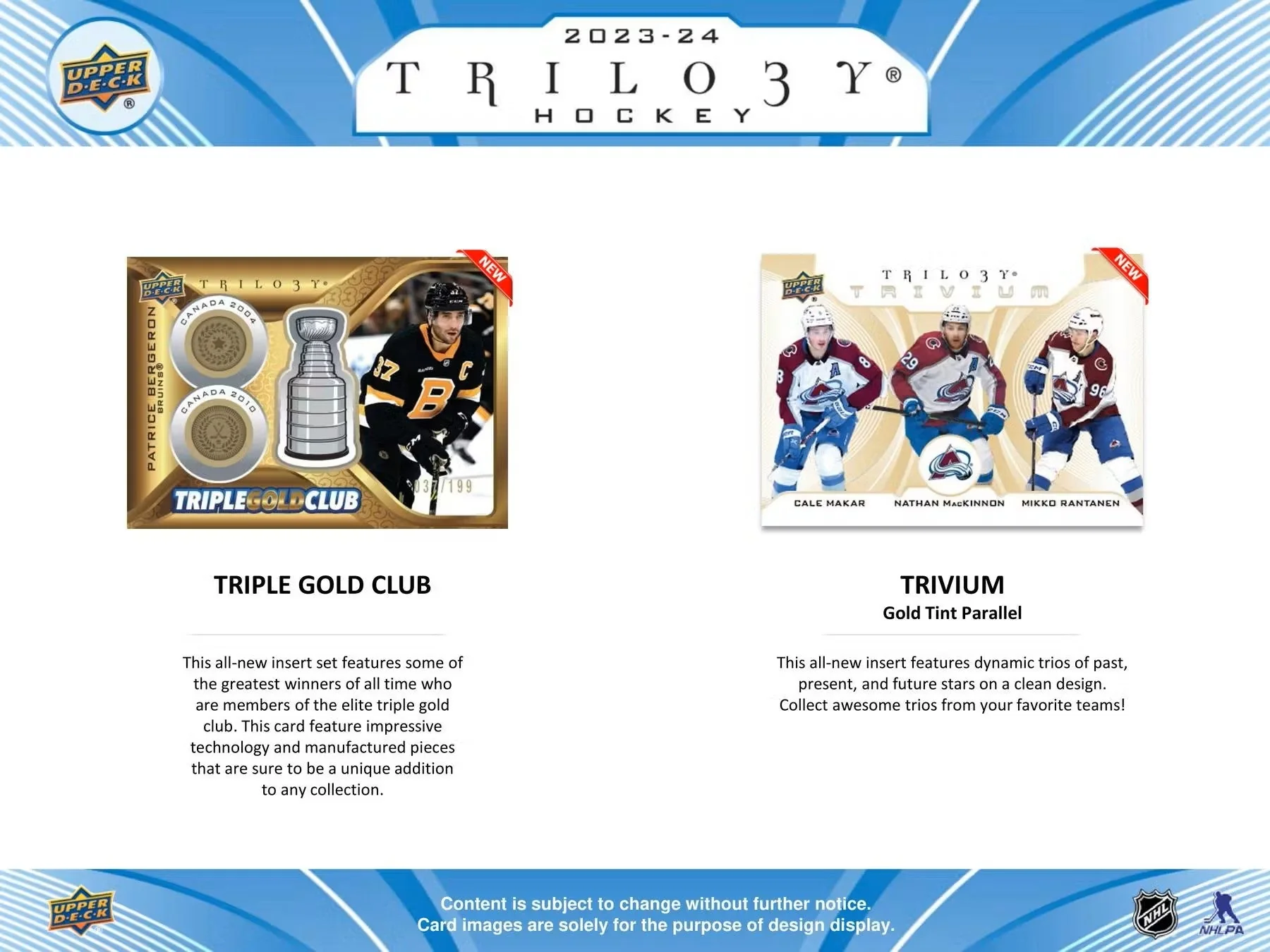 2023-24 Upper Deck Trilogy Hockey Hobby Box - Image 5