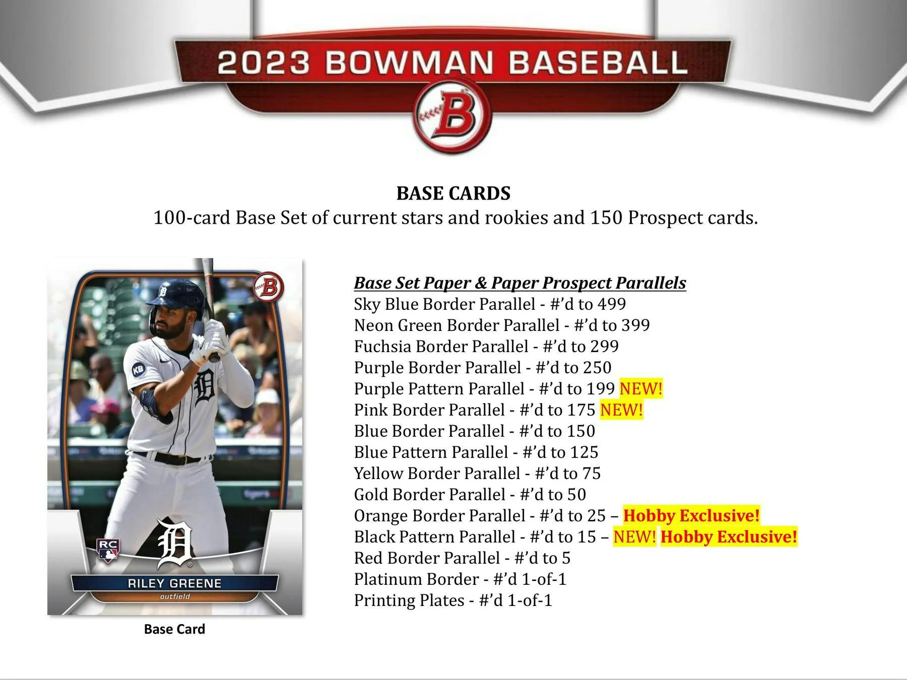 2023 Bowman Baseball Hobby Box - Image 5