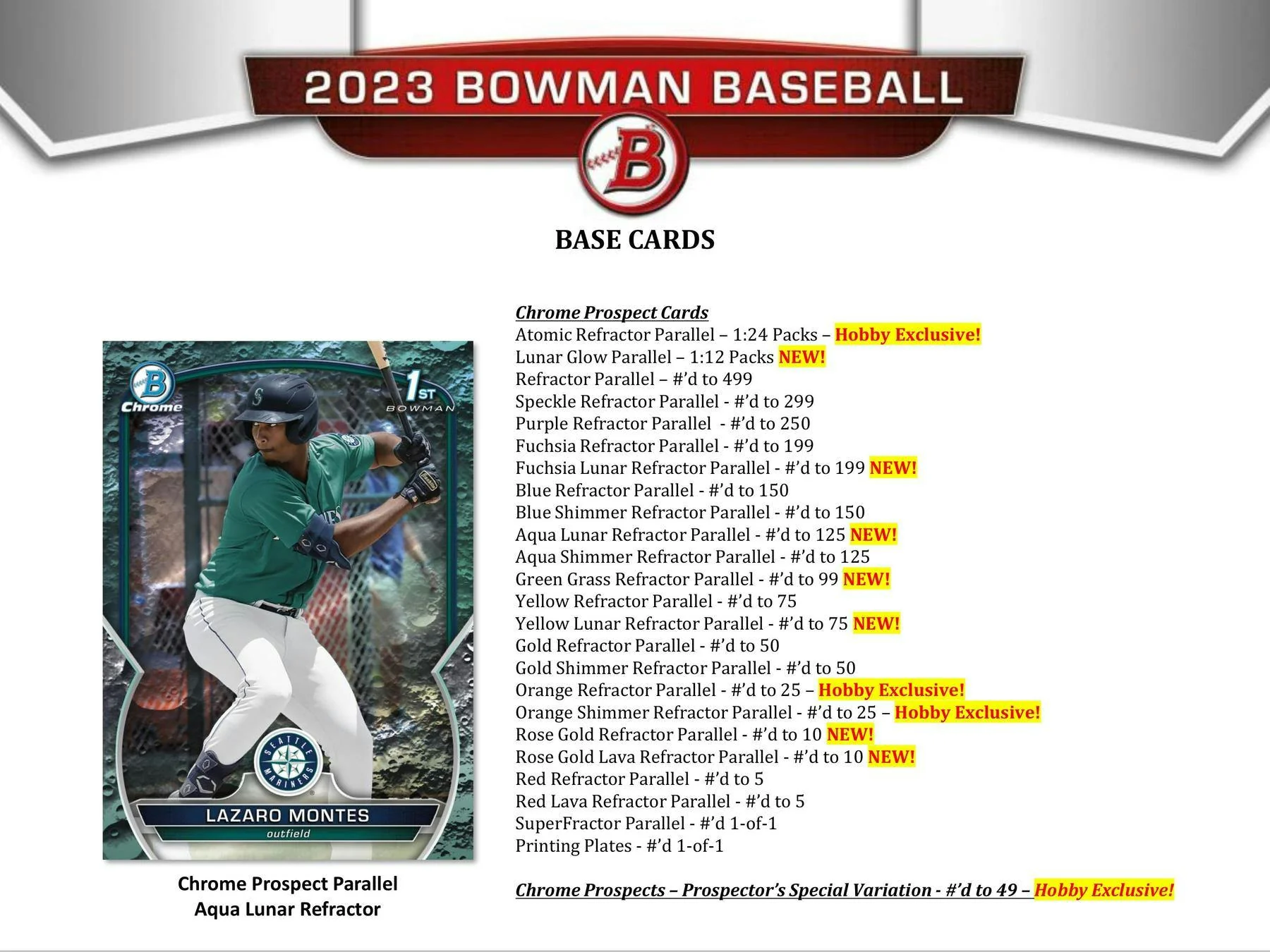 2023 Bowman Baseball Hobby Box - Image 6