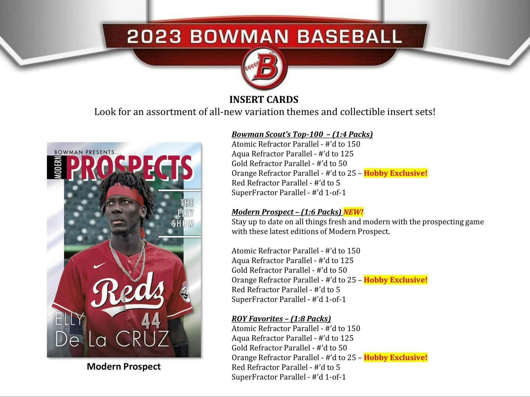 2023 Bowman Baseball Hobby Box - Image 7