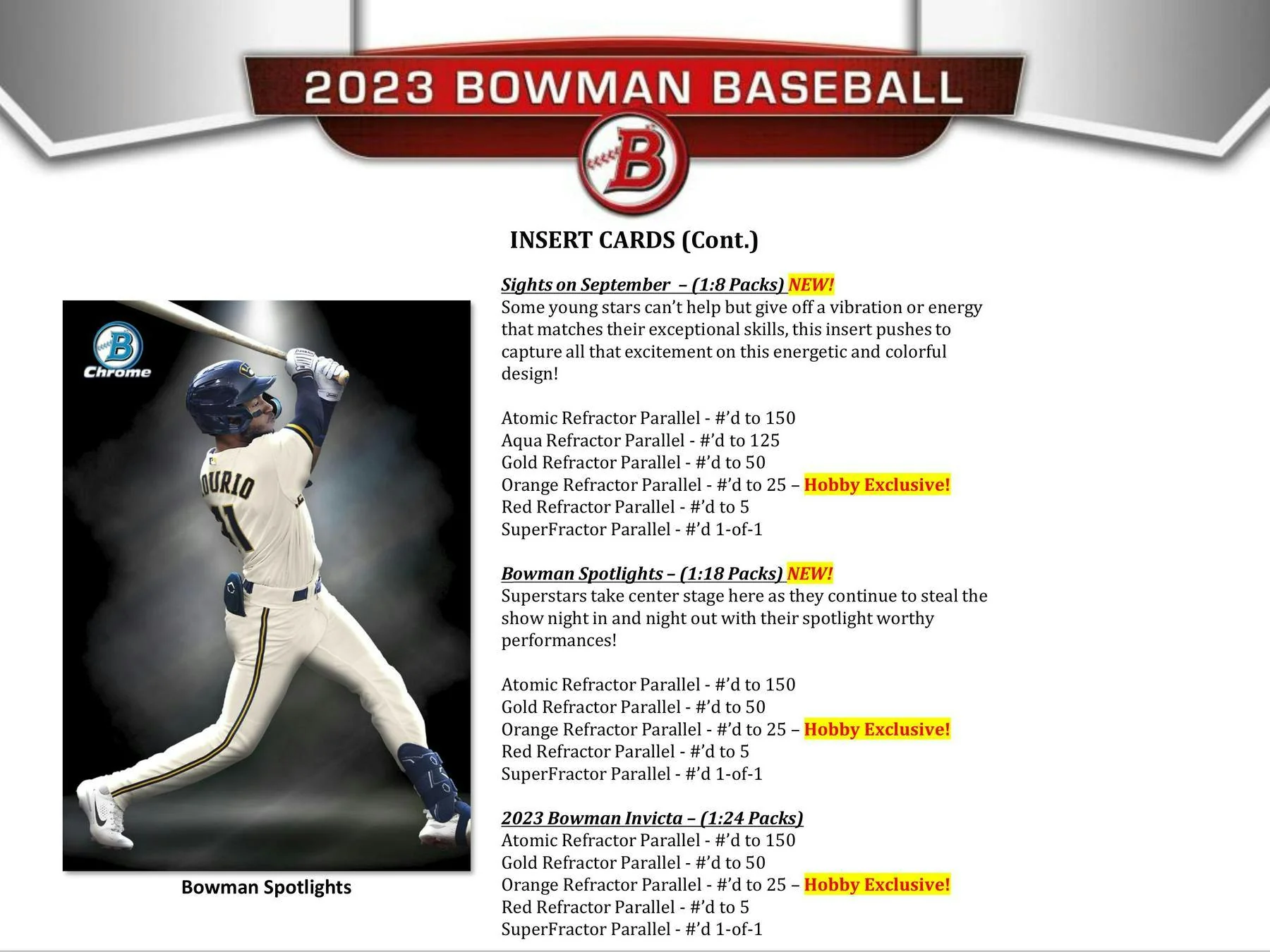 2023 Bowman Baseball Hobby Box - Image 8