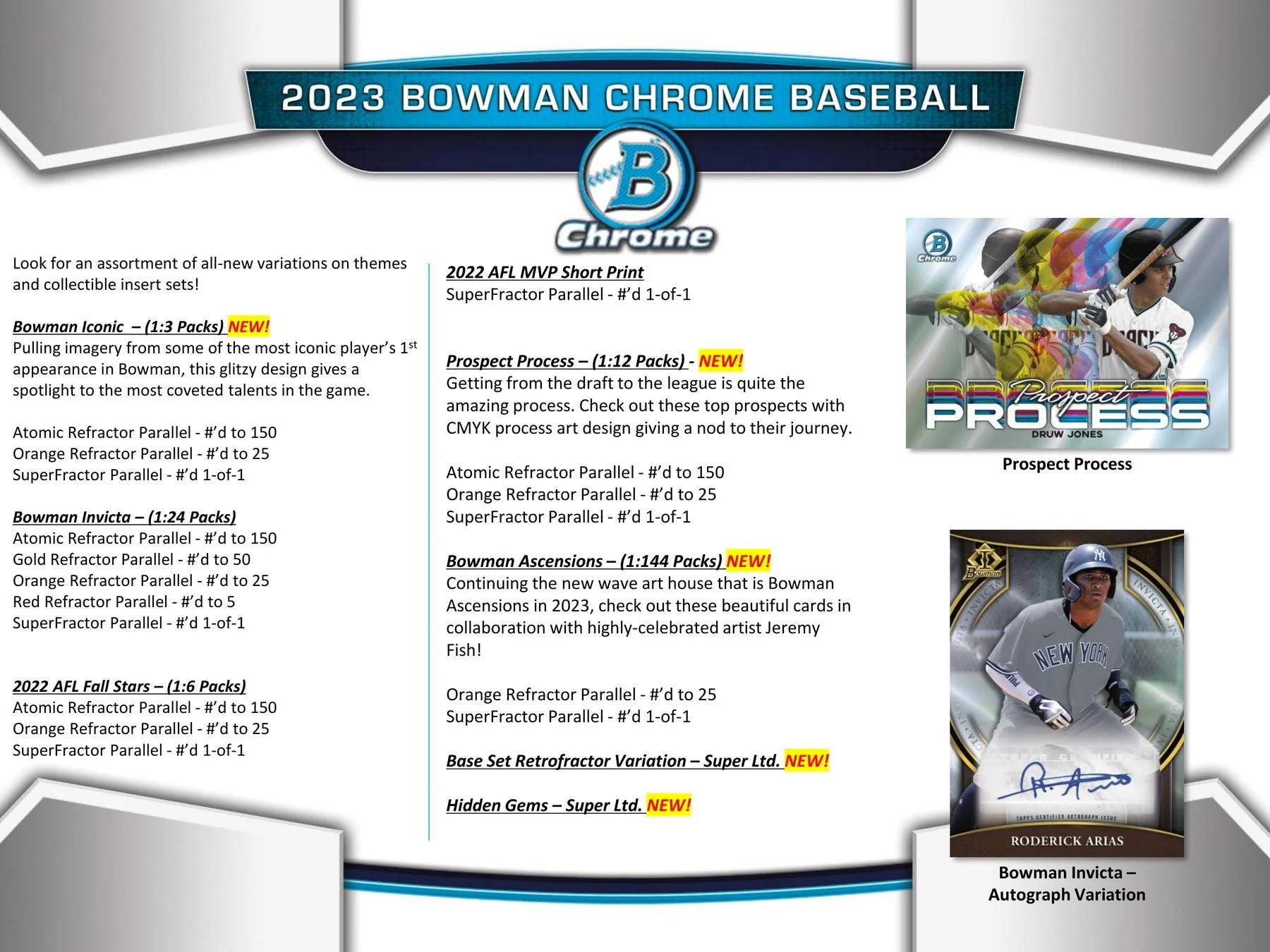 2023 Bowman Chrome Baseball Hobby Box - Image 8