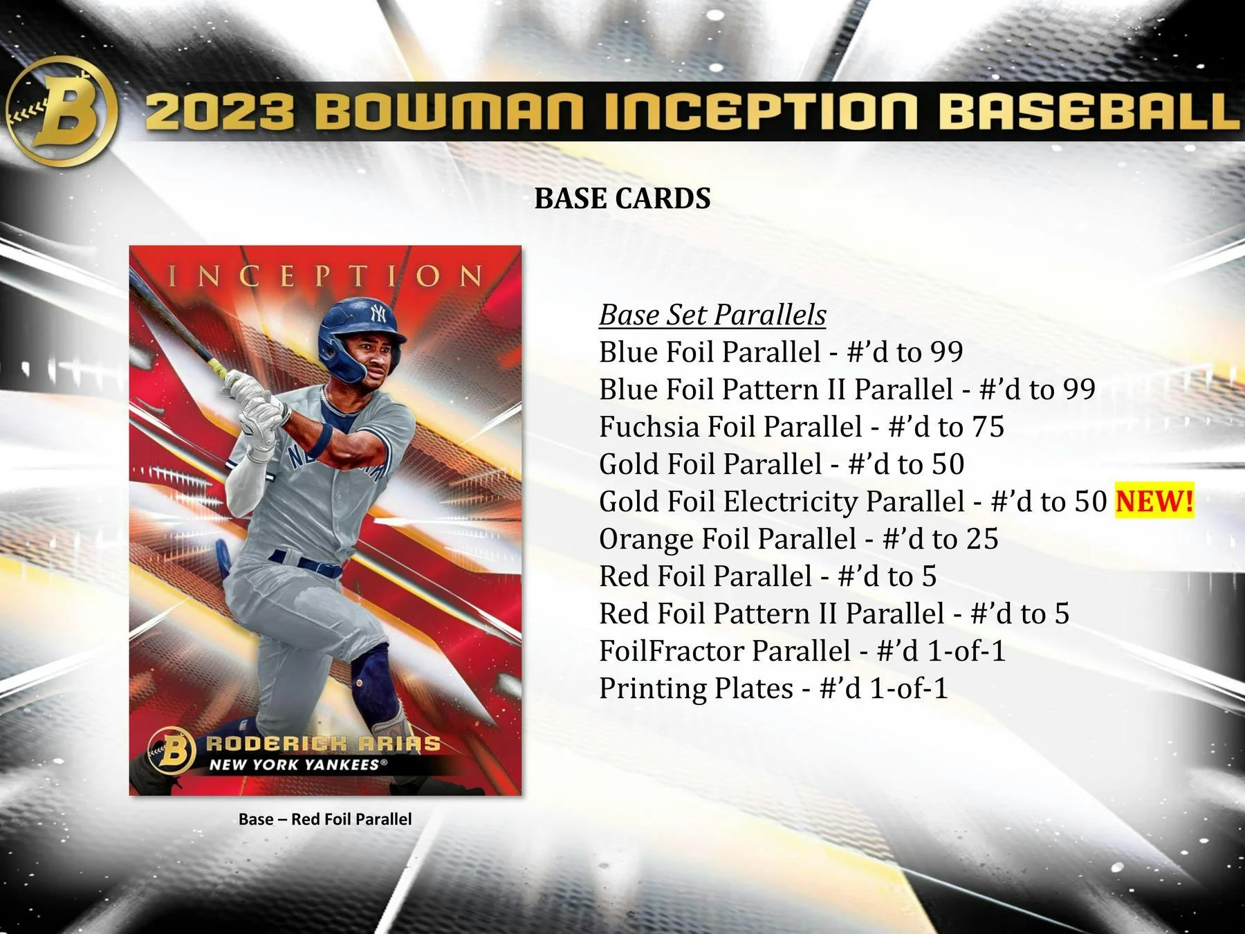 2023 Bowman Inception Baseball Hobby Box - Image 4