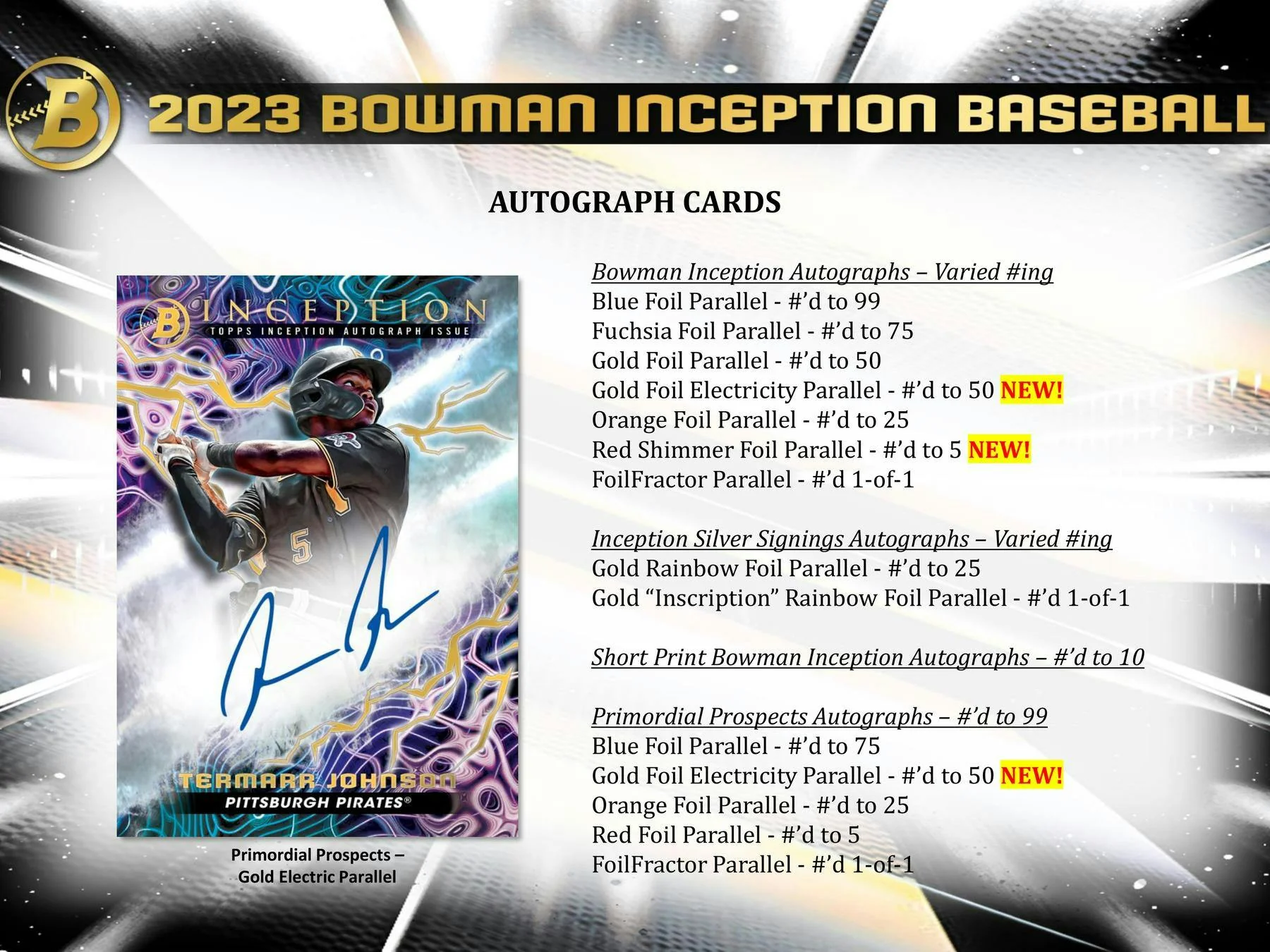 2023 Bowman Inception Baseball Hobby Box - Image 5