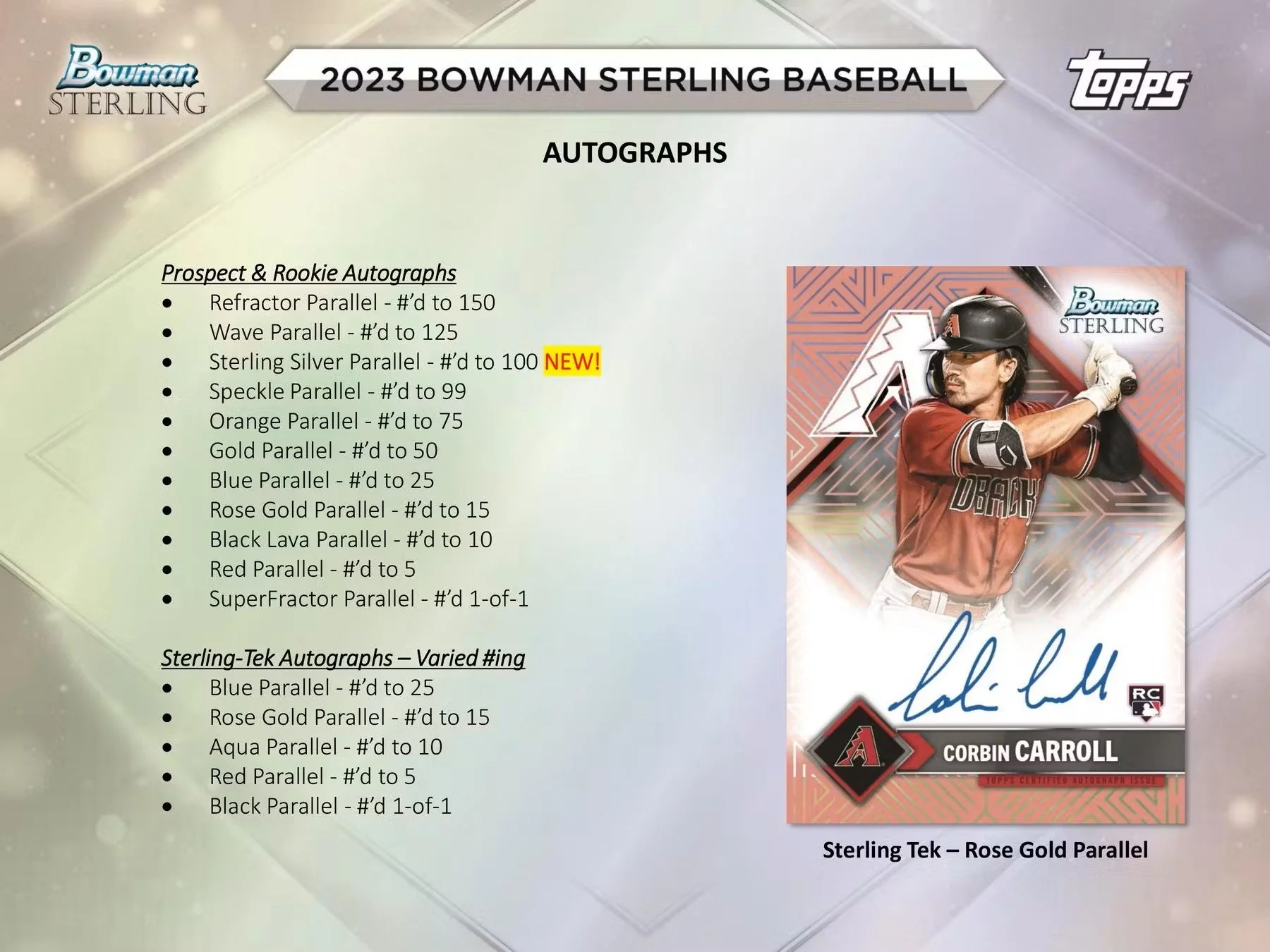 2023 Bowman Sterling Baseball Hobby Box - Image 7