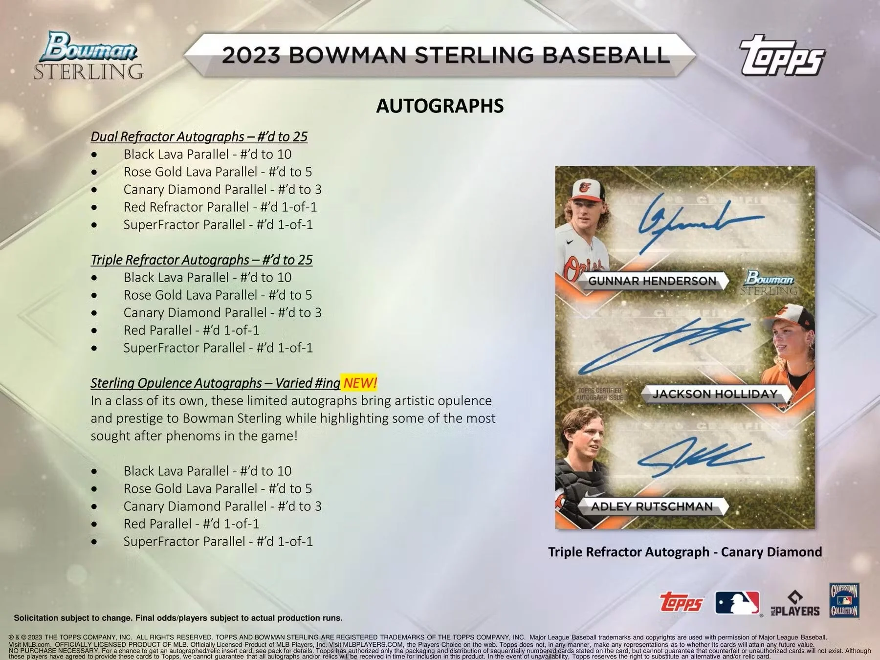 2023 Bowman Sterling Baseball Hobby Box - Image 8