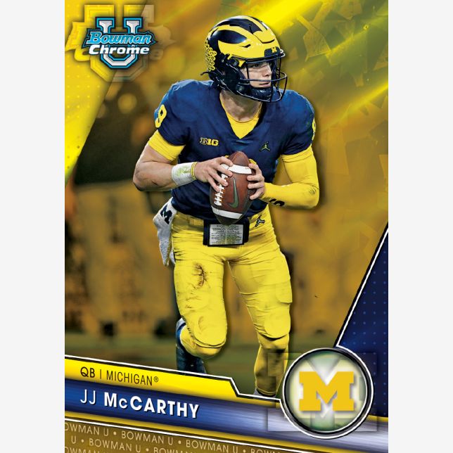 2023 Bowman University Chrome Football Sapphire Edition Hobby Box - Image 7