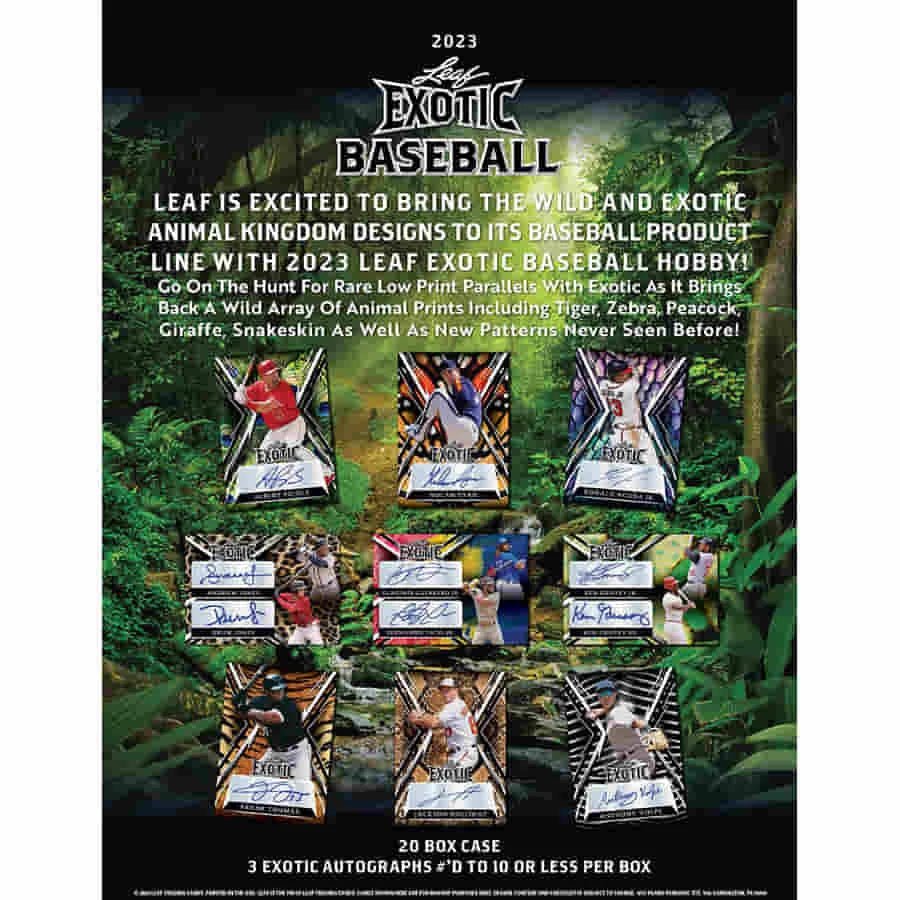 2023 Leaf Exotic Baseball Hobby Box - Image 4