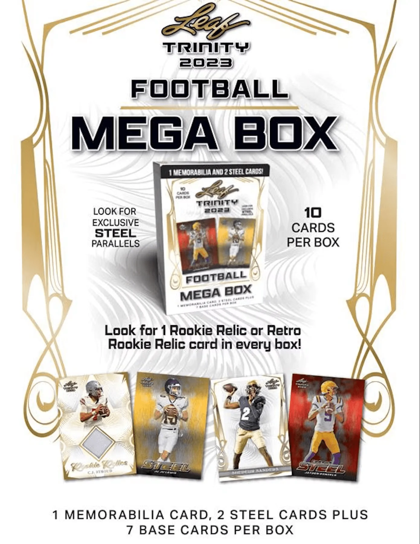 2023 Leaf Trinity Football Mega Box - Image 3