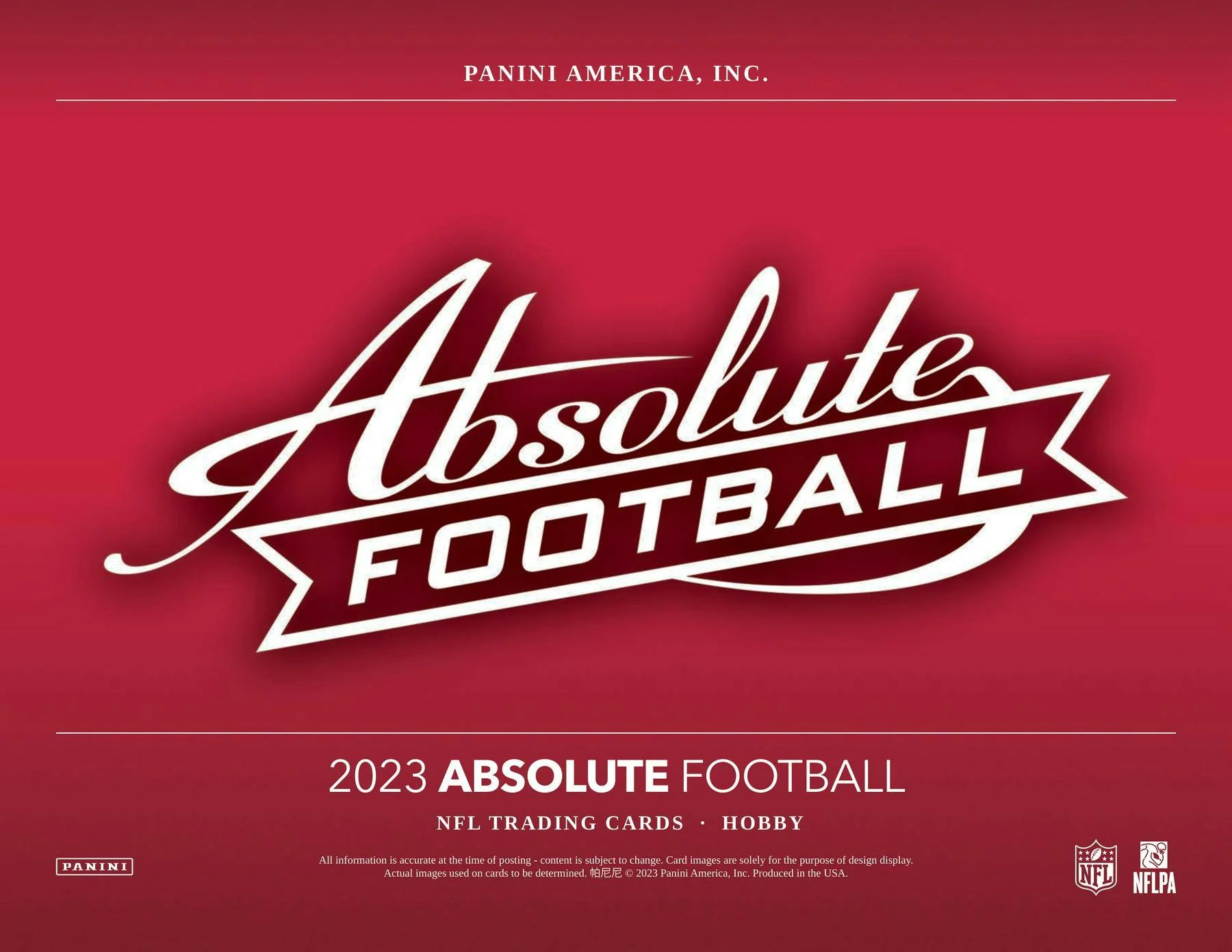 2023 Panini Absolute Football Hobby Box - Image 3