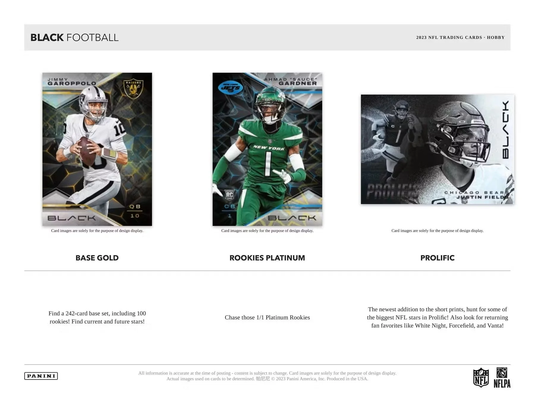 2023 Panini Black Football Hobby Box - Image 4