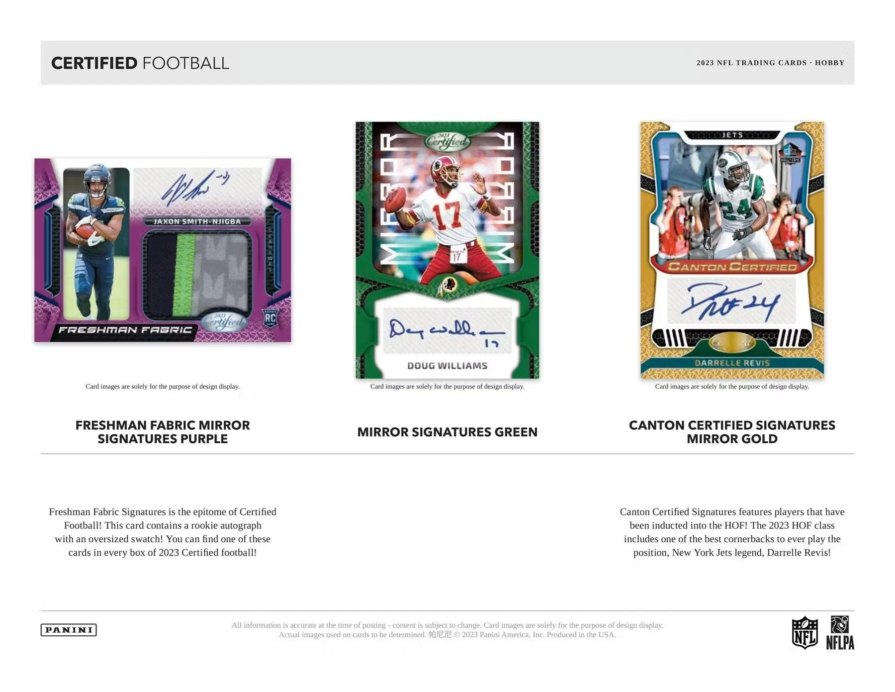 2023 Panini Certified Football Hobby Box - Image 5