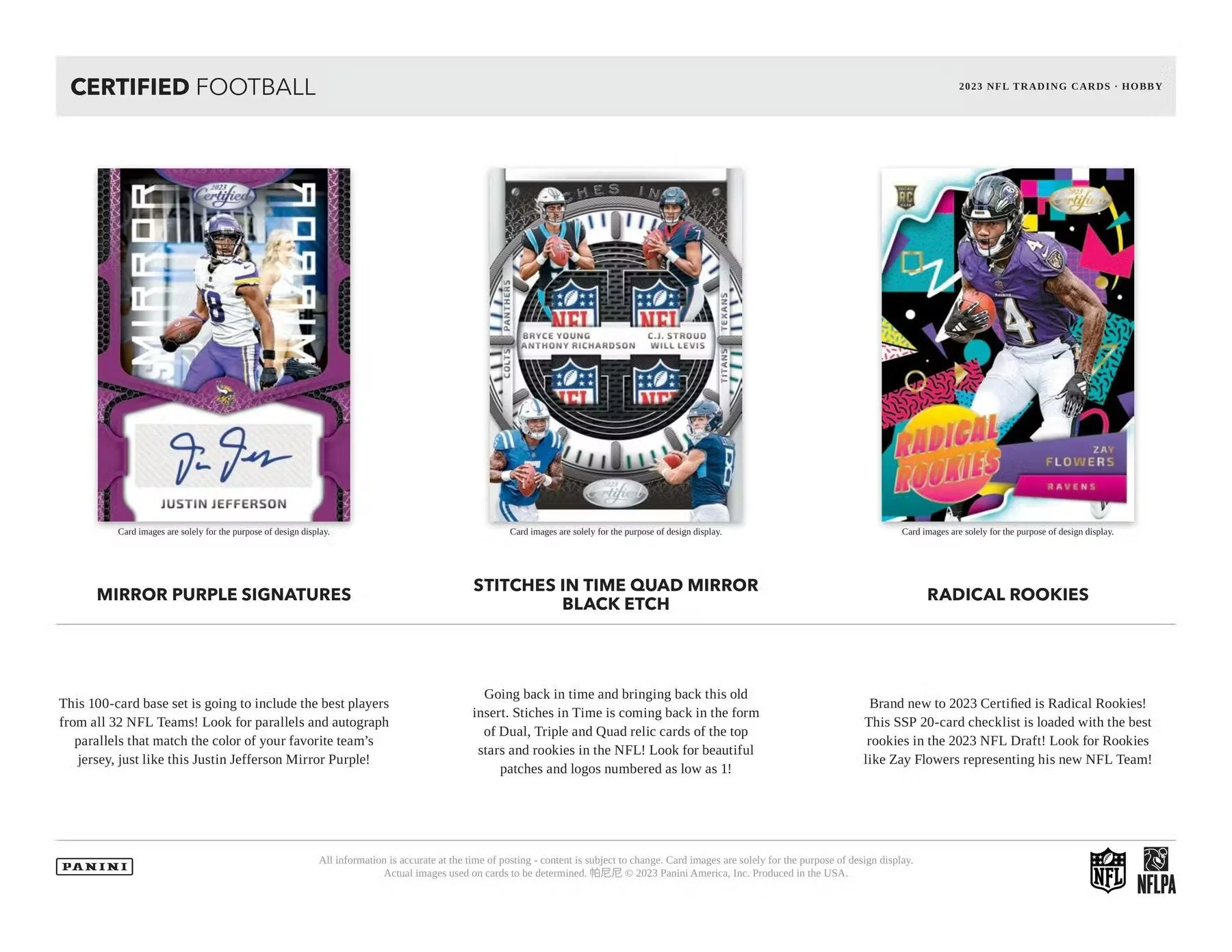 2023 Panini Certified Football Hobby Box - Image 7