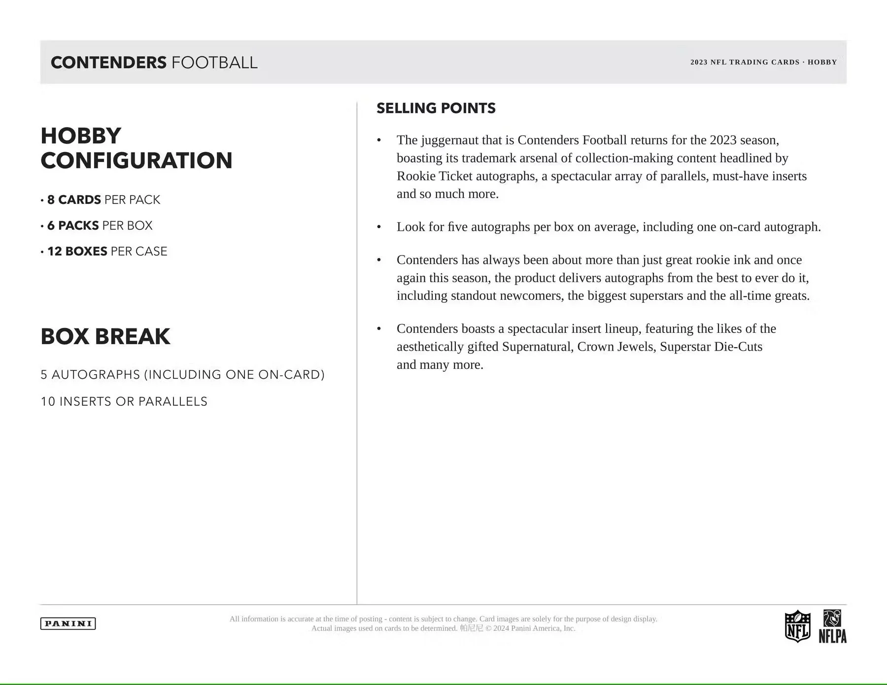 2023 Panini Contenders Football Hobby Box - Image 7