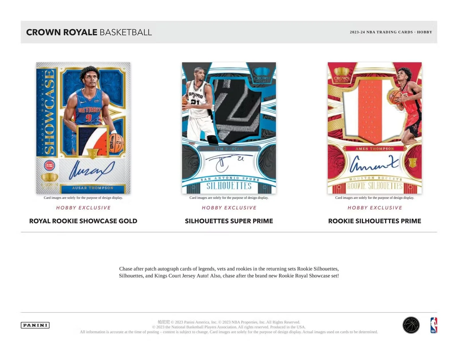 2023-24 Panini Crown Royale NBA Basketball Hobby Box - Image 4