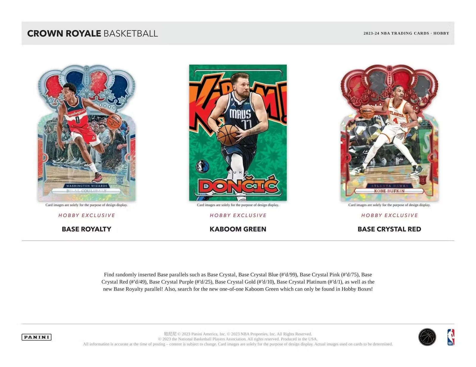 2023-24 Panini Crown Royale NBA Basketball Hobby Box - Image 5