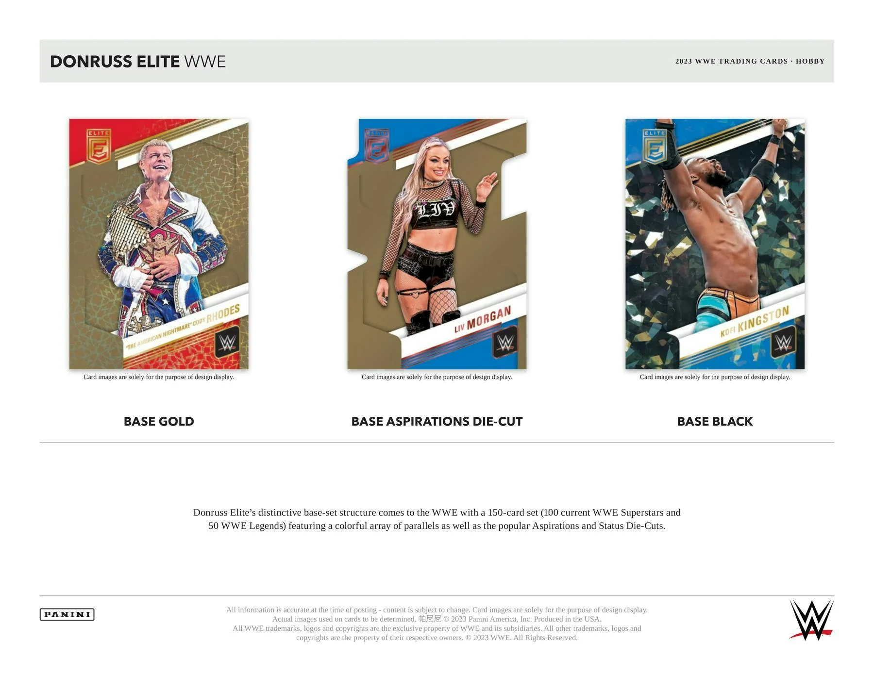 2023 Panini Donruss Elite WWE Wrestling Hobby Box - Image 3