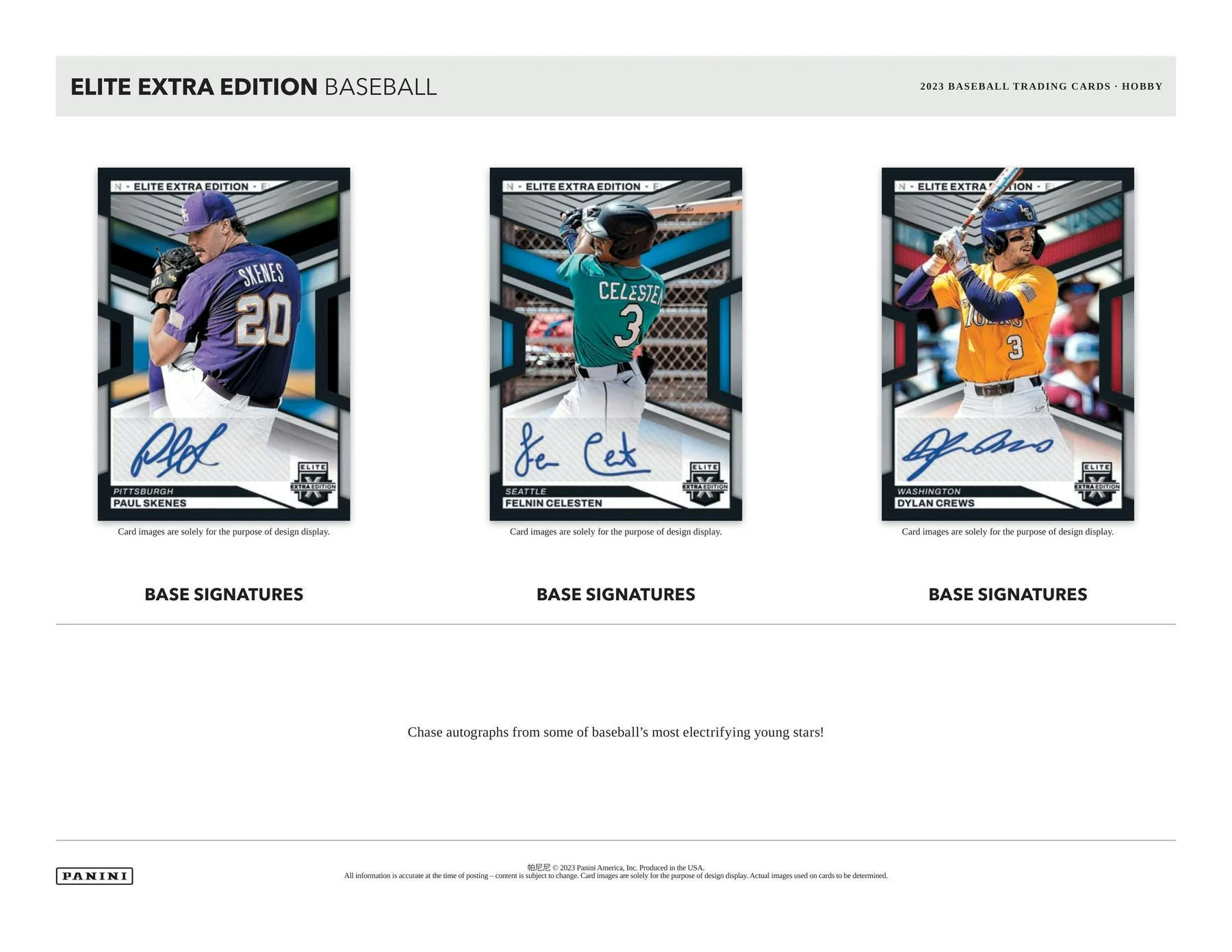 2023 Panini Elite Extra Edition Baseball Hobby Box - Image 4