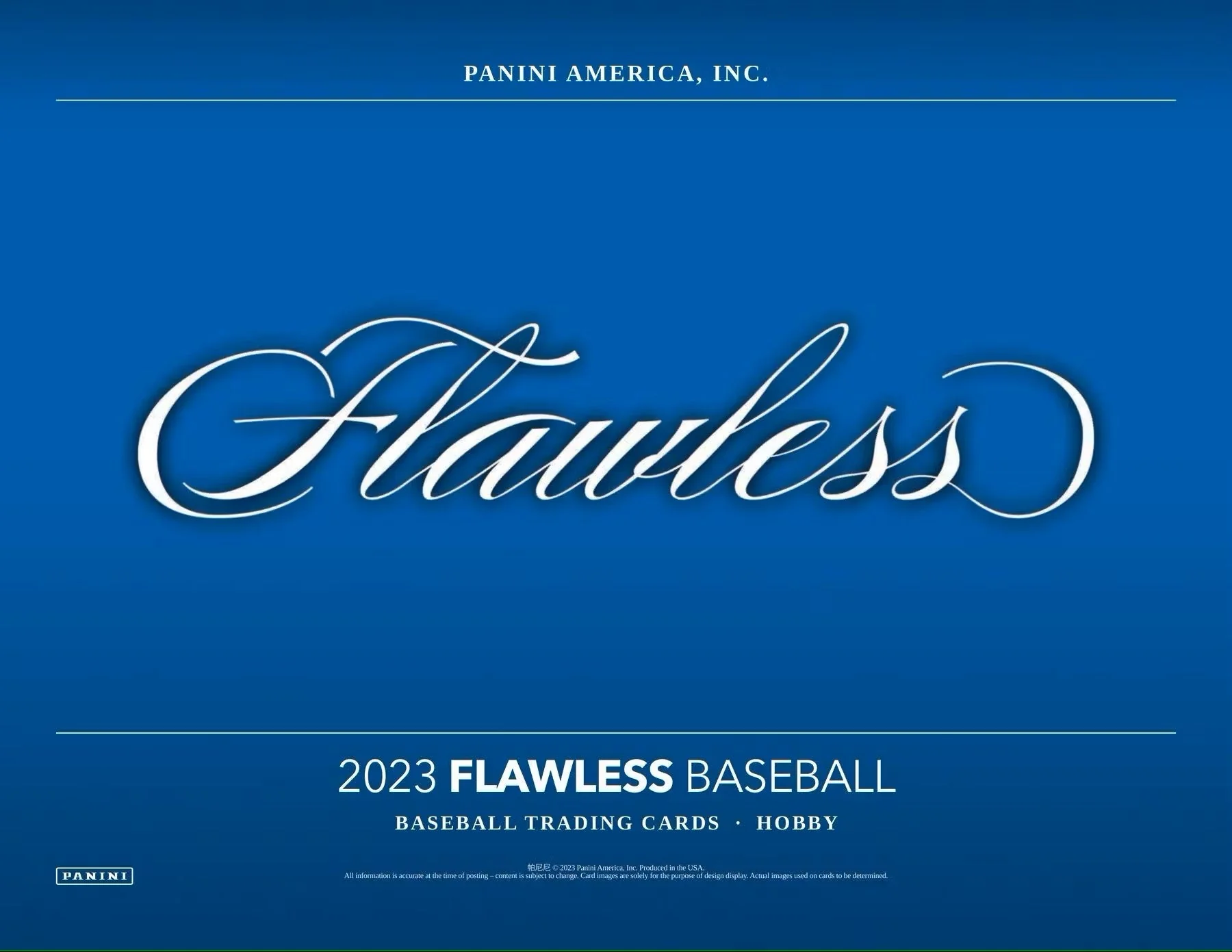 2023 Panini Flawless Baseball Hobby Box - Image 3