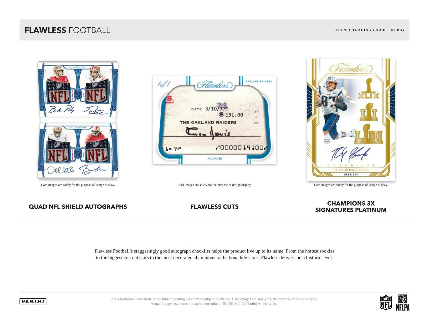2023 Panini Flawless Football Hobby 2-Box Case - Image 9