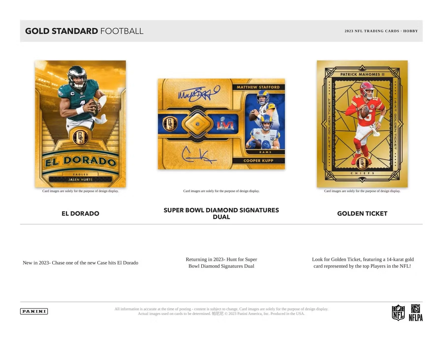 2023 Panini Gold Standard Football Hobby Box - Image 6