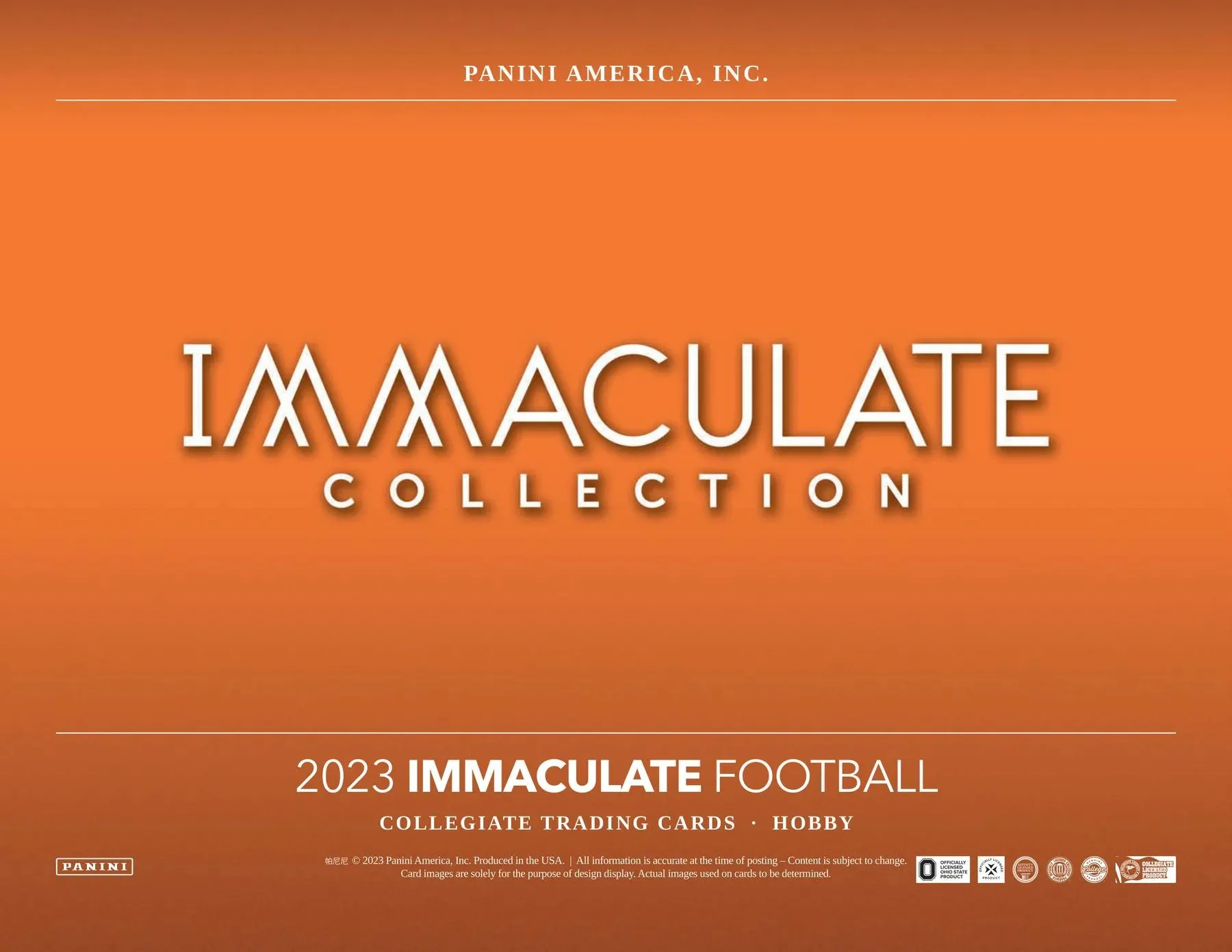 2023 Panini Immaculate Collegiate Football - Image 3