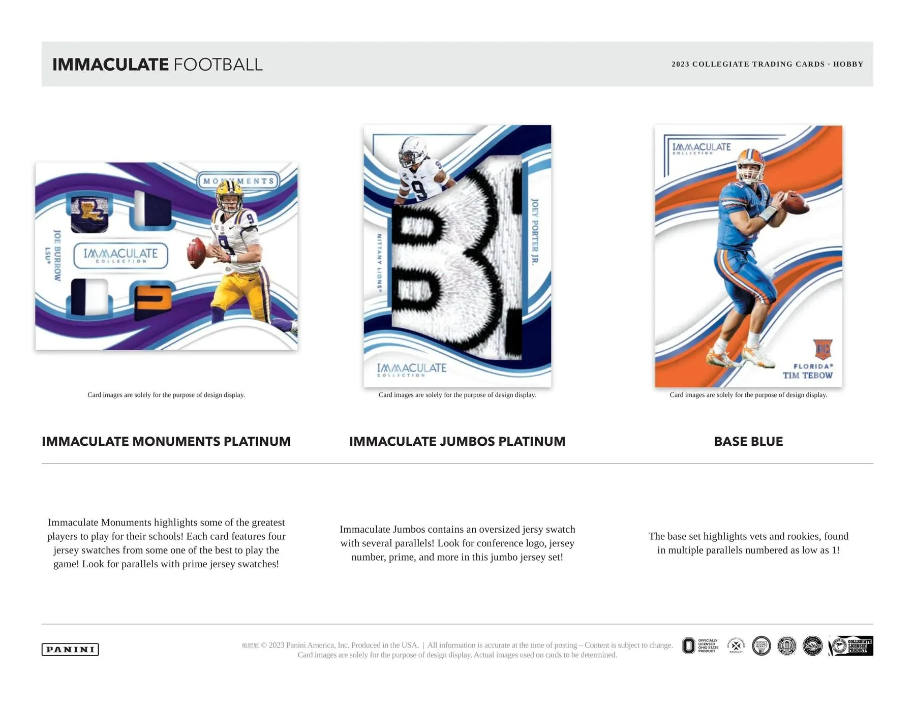2023 Panini Immaculate Collegiate Football - Image 6