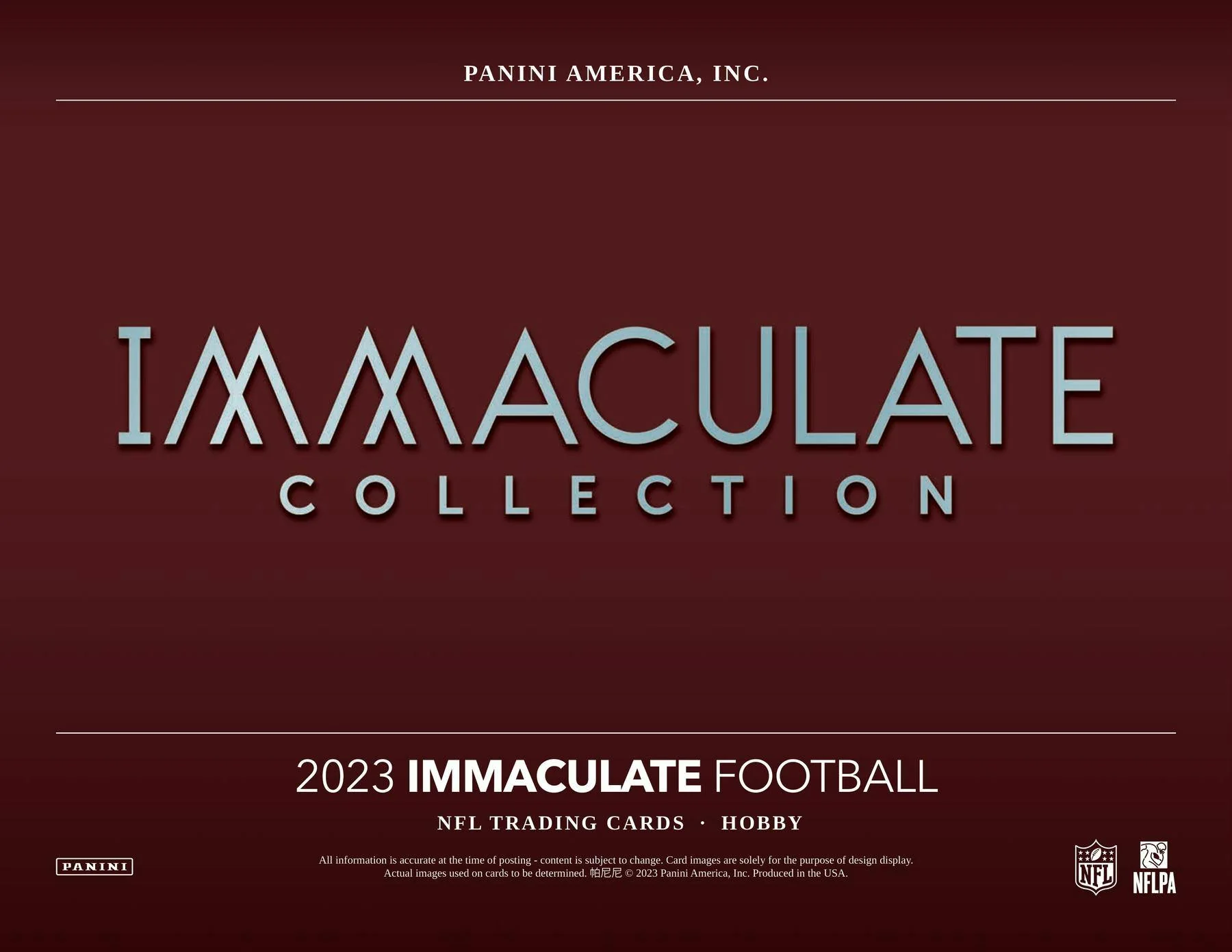 2023 Panini Immaculate Football Hobby Box - Image 3