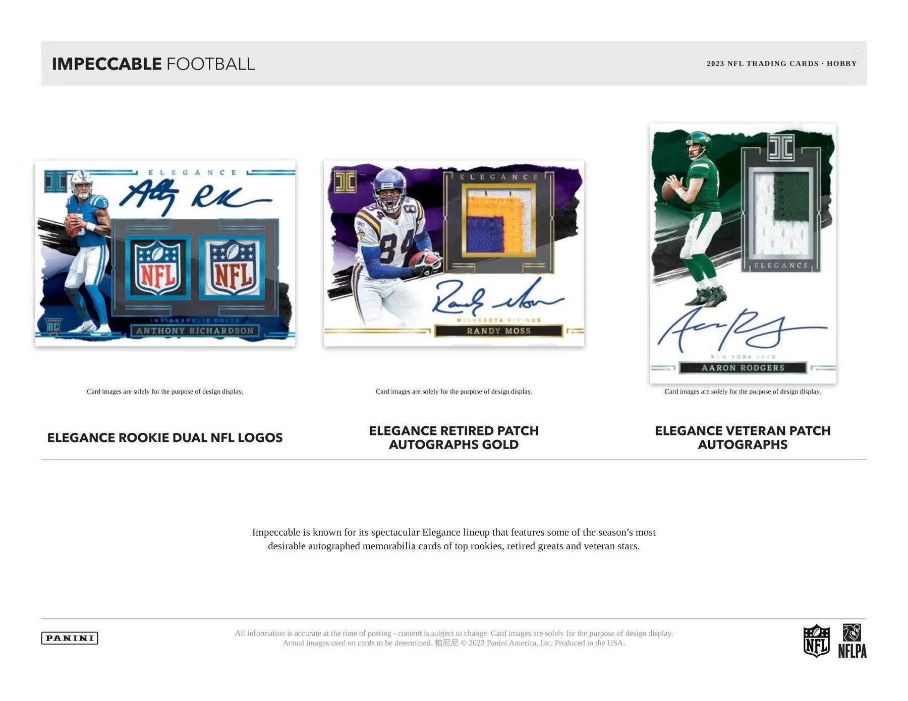 2023 Panini Impeccable Football Hobby Box - Image 3