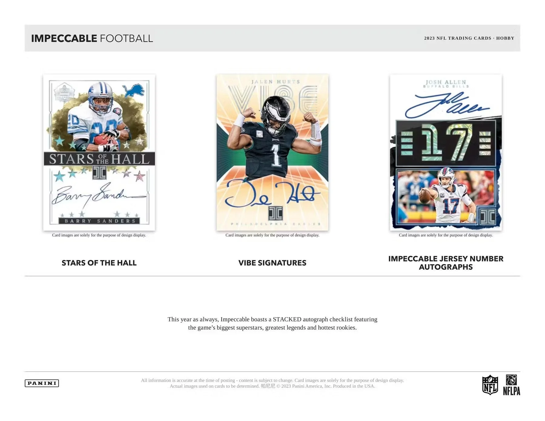 2023 Panini Impeccable Football Hobby Box - Image 4